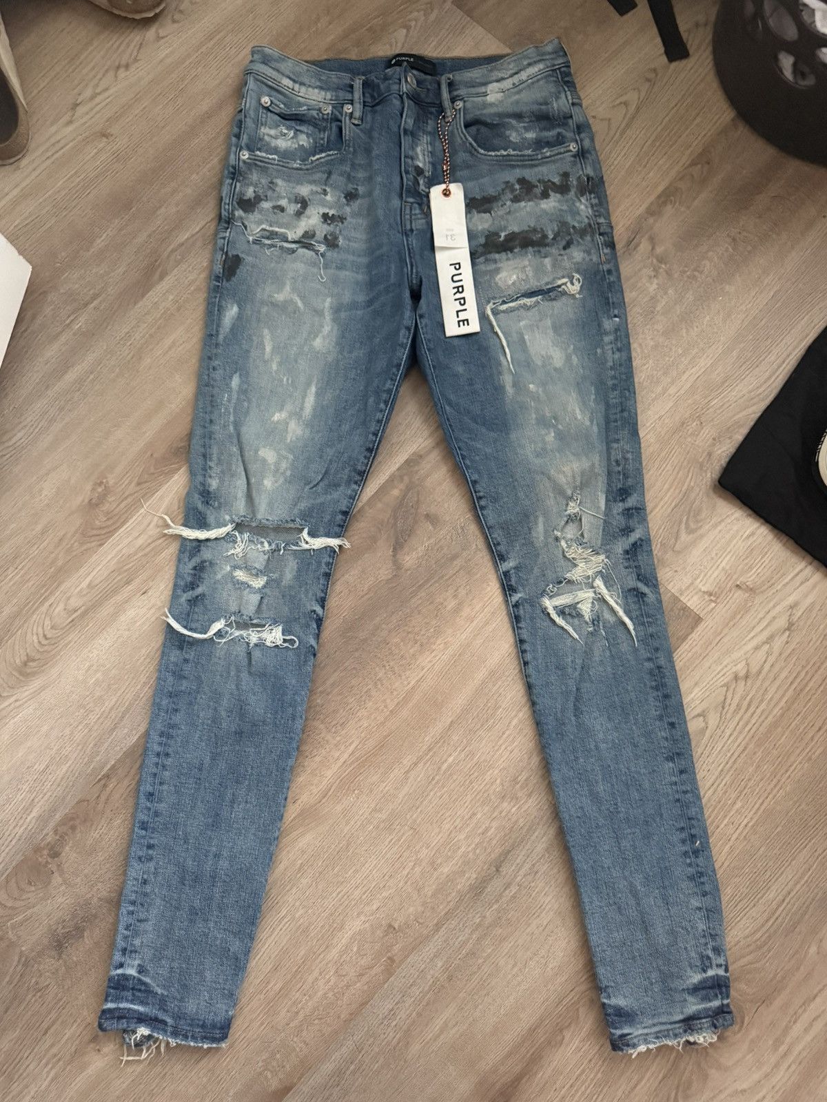 Purple Brand Purple Brand Worn Mid Indidstry Size US 31 - 1 Thumbnail