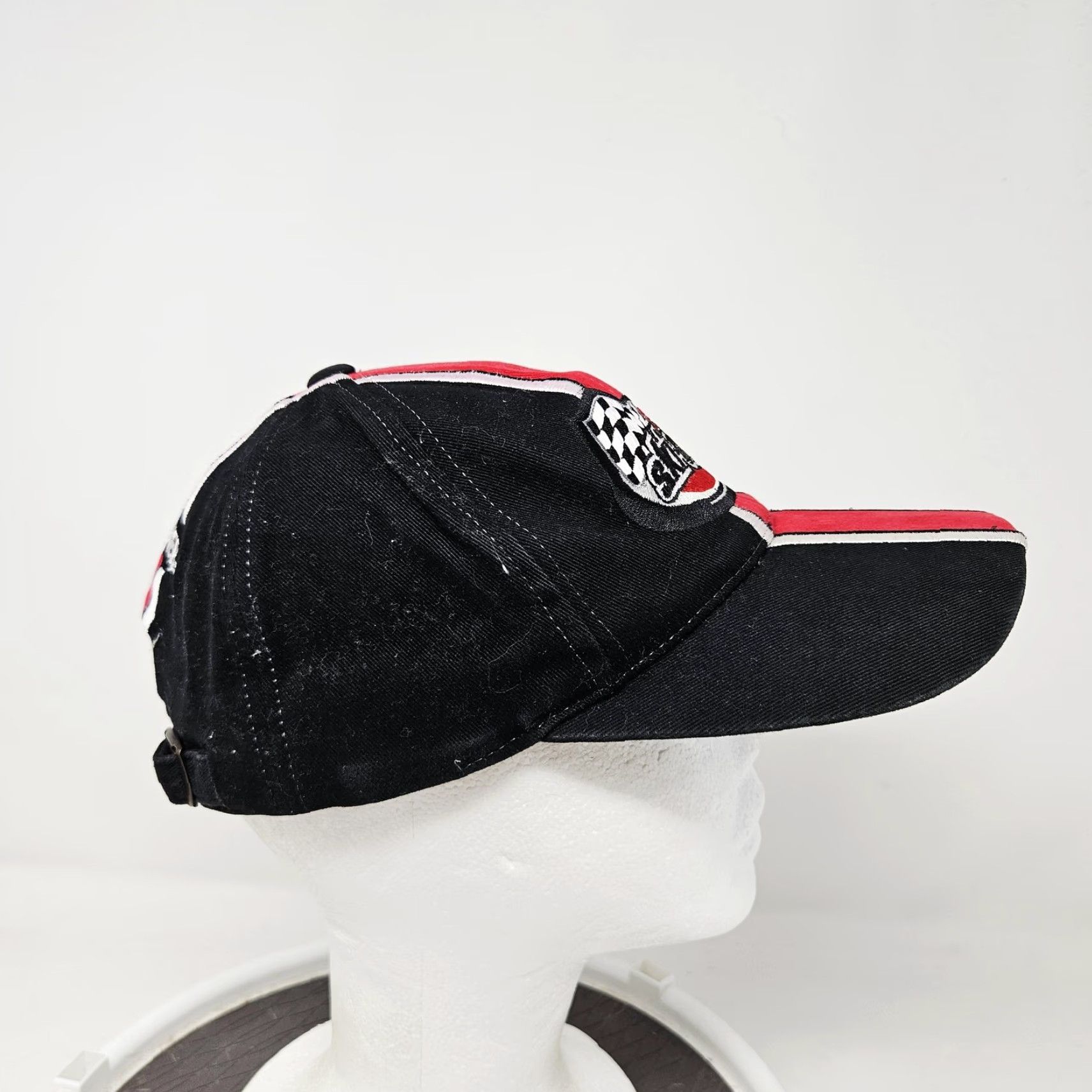 Vintage Ski-Doo Hat Cap Baseball Strap Back One Size Black Mens Ski Snowmobile Cap Striped Adjustable Size ONE SIZE - 3 Thumbnail
