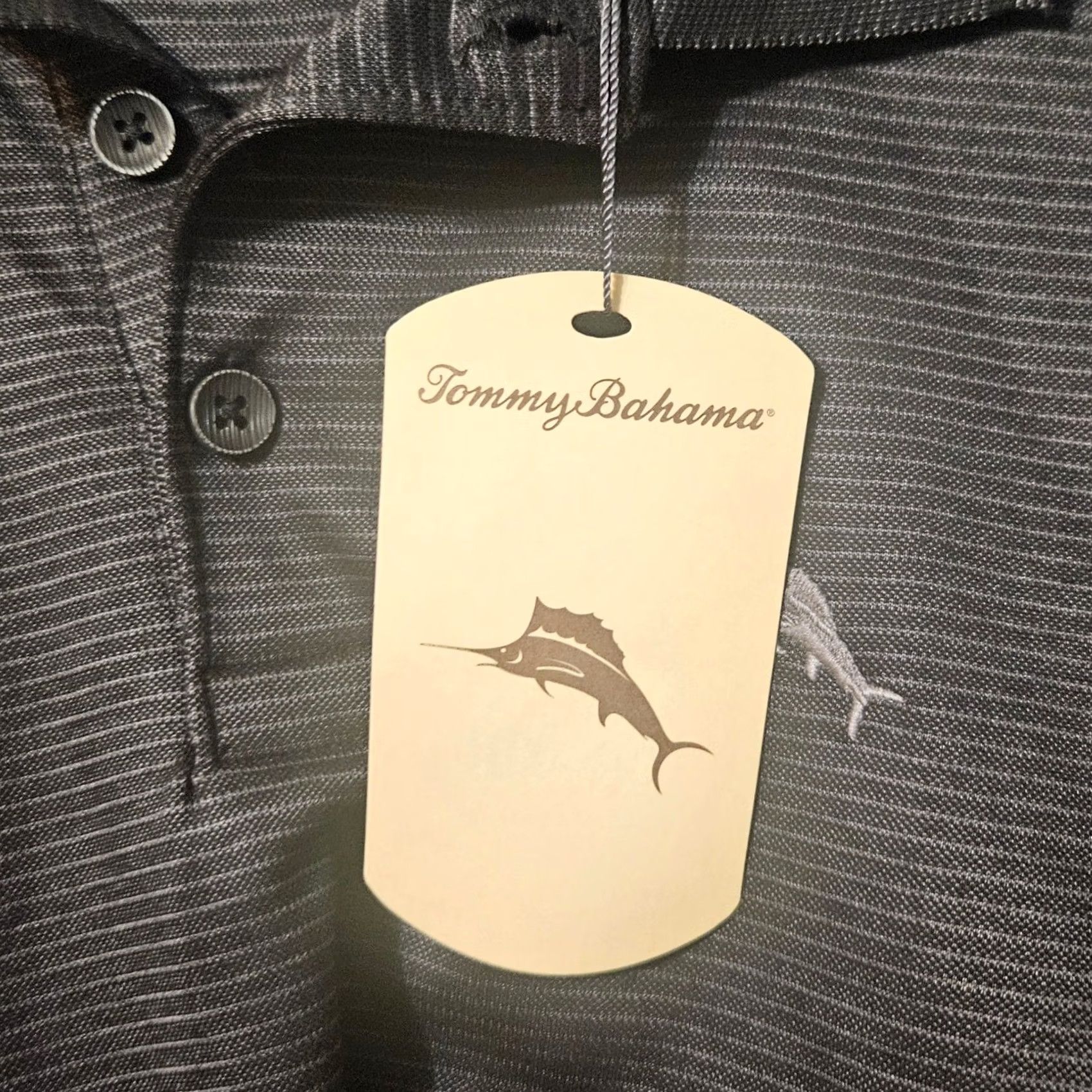 Tommy Bahama Tommy Bahama Polo Shirt Men's Size Small Black Striped NWT ST226364TX Tommmy Size US S / EU 44-46 / 1 - 4 Thumbnail