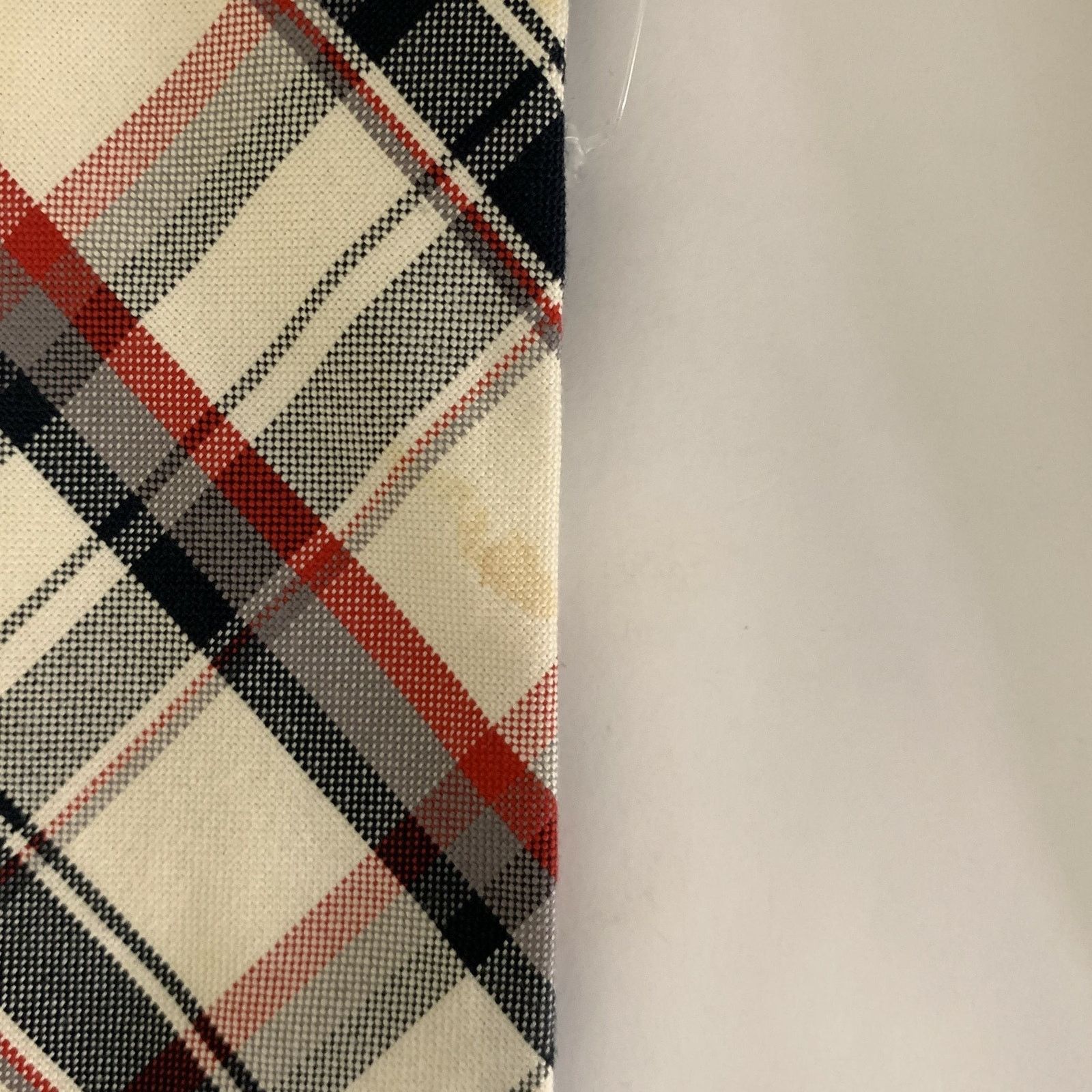 Thom Browne THOM BROWNE Navy White & Red Plaid Tie Size ONE SIZE - 3 Thumbnail