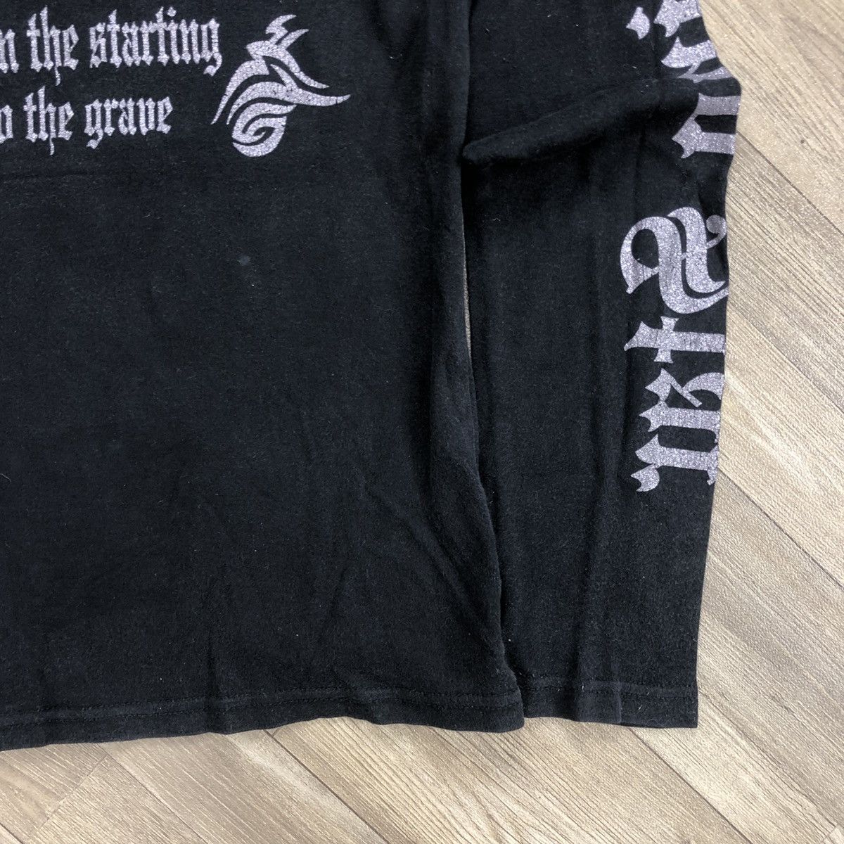 If Six Was Nine × Japanese Brand × Le Grande Bleu (L.G.B.) 2000s Soky Bal Wings Tribal Poem Lgb Style Long Sleeve Size US M / EU 48-50 / 2 - 4 Thumbnail