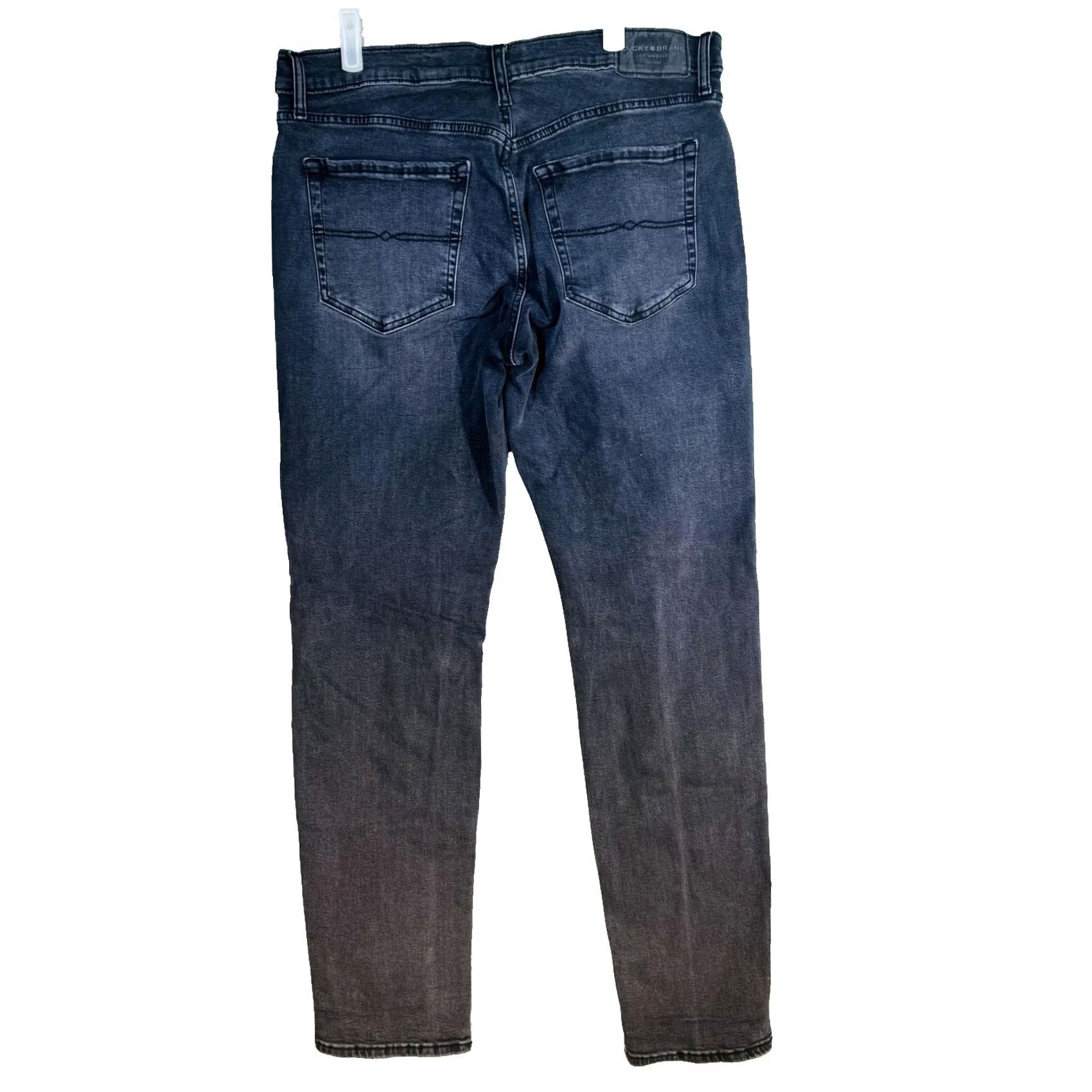 Lucky Brand Lucky Brand Mens Jeans 36x32 Gray Charcoal Wash Slim Skinny Zip Fly Size US 36 / EU 52 - 6 Thumbnail