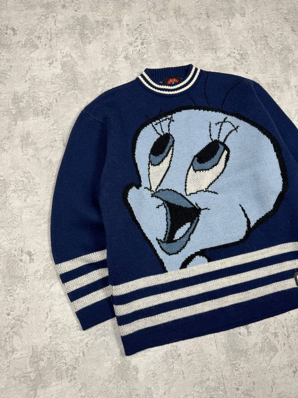 Vision Streetwear Vintage 2000 Loney Tunes Tweety Sweater Over Print Size US L / EU 52-54 / 3 - 3 Thumbnail