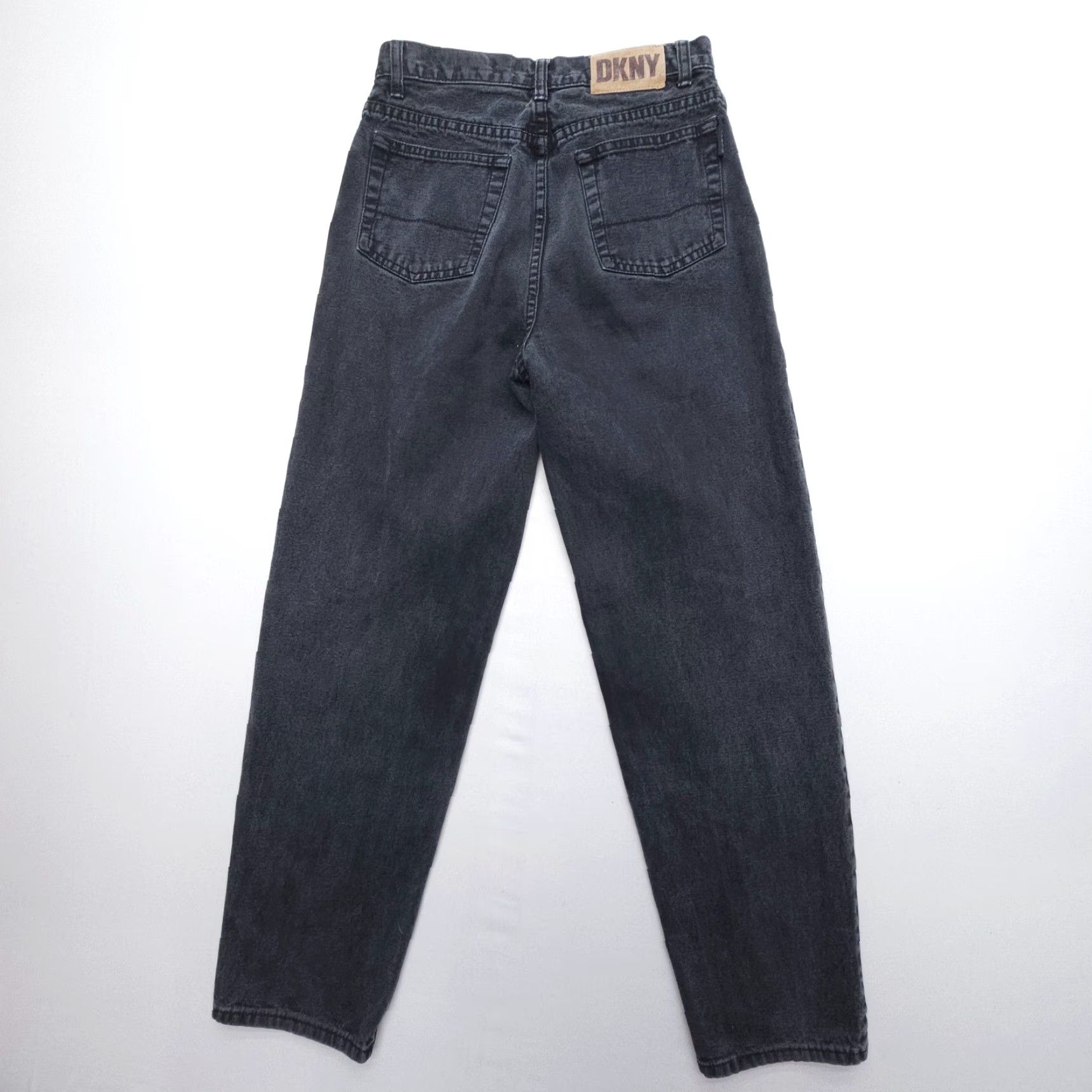 DKNY VINTAGE DKNY Mom Jeans Size 14 Black 26 x 28 High Rise 90s Dark Wash Denim Size 36" / US 14 / IT 50 - 2 Thumbnail