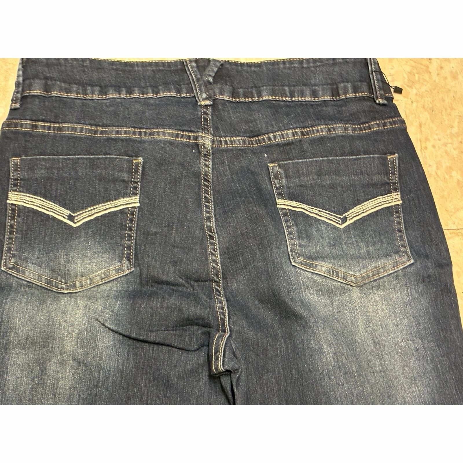 The Unbranded Brand Emmiol Stretchy Denim Pants Blue Medium New Women’s Size 30" / US 8 / IT 44 - 6 Thumbnail