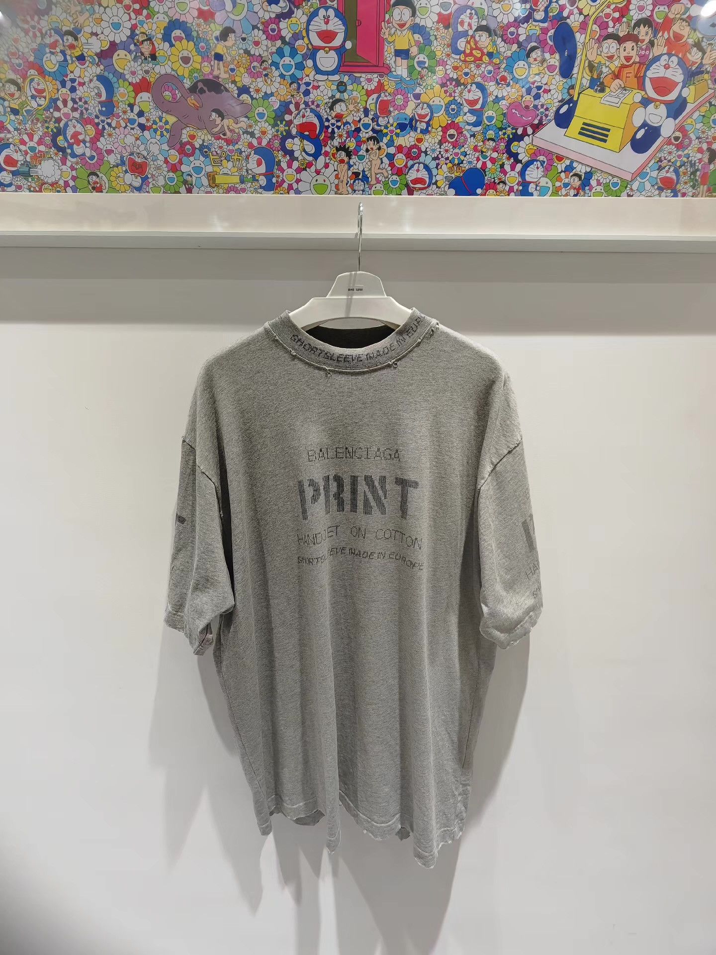 Balenciaga Balenciaga 24SS Print DestroyedVintageShortSleeveT-shirt Q15 Size US S / EU 44-46 / 1 - 1 Thumbnail