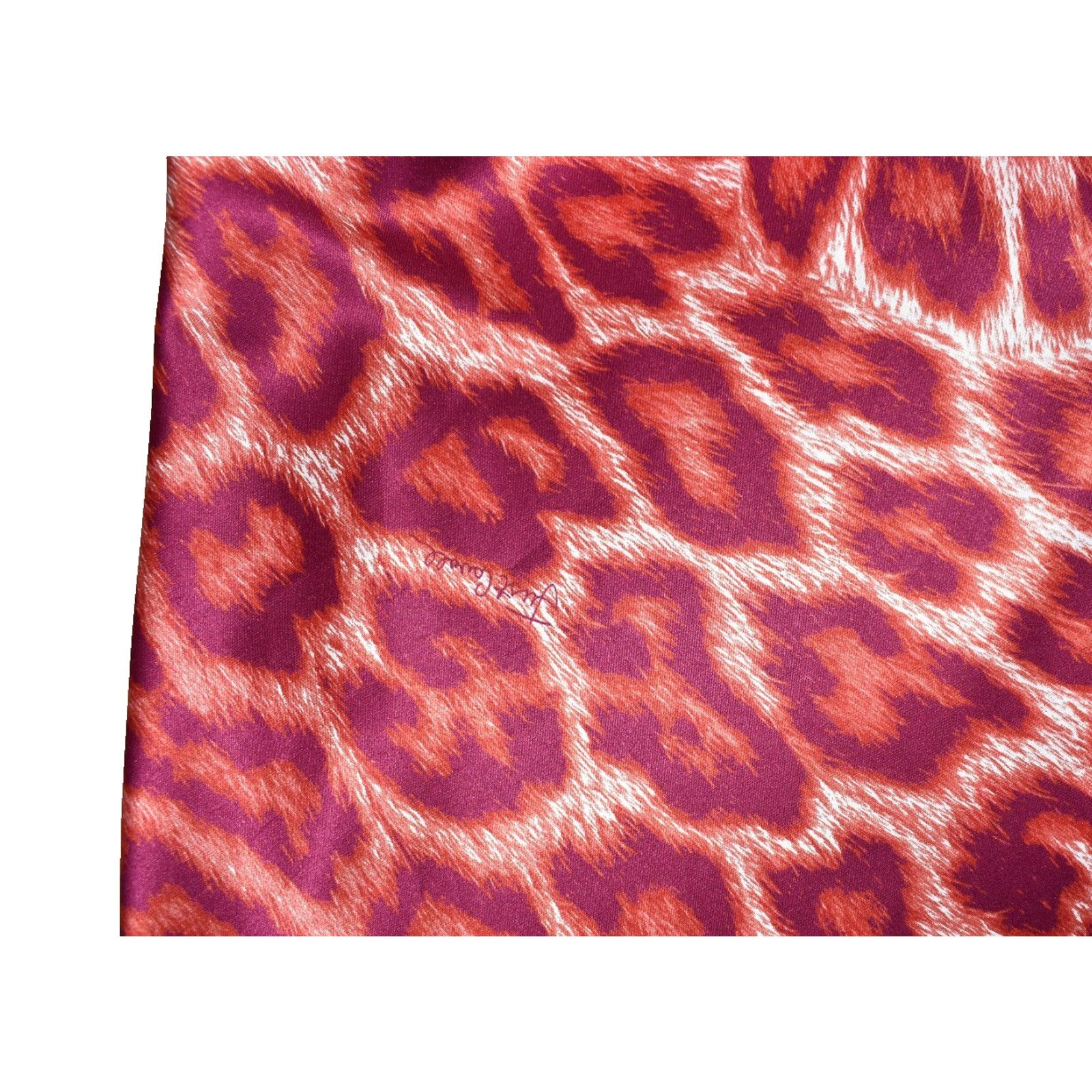 Just Cavalli JUST CAVALLI Red Leopard Signature Satin Fit Flare Dress 42 Size M / US 6-8 / IT 42-44 - 6 Thumbnail