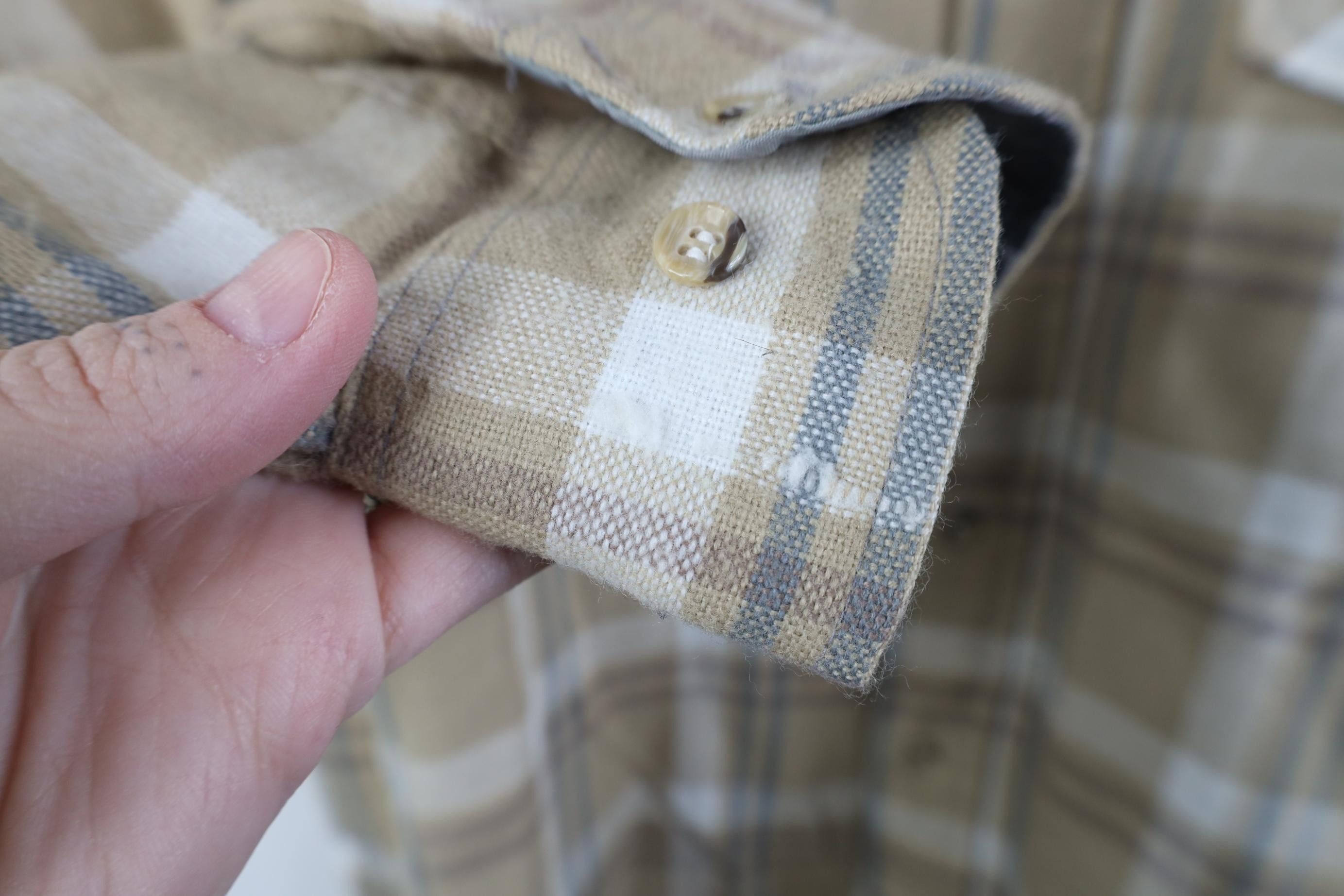 Vintage Vintage 70s Streetwear Flannel Knit Board Button Shirt Plaid Size US L / EU 52-54 / 3 - 5 Thumbnail
