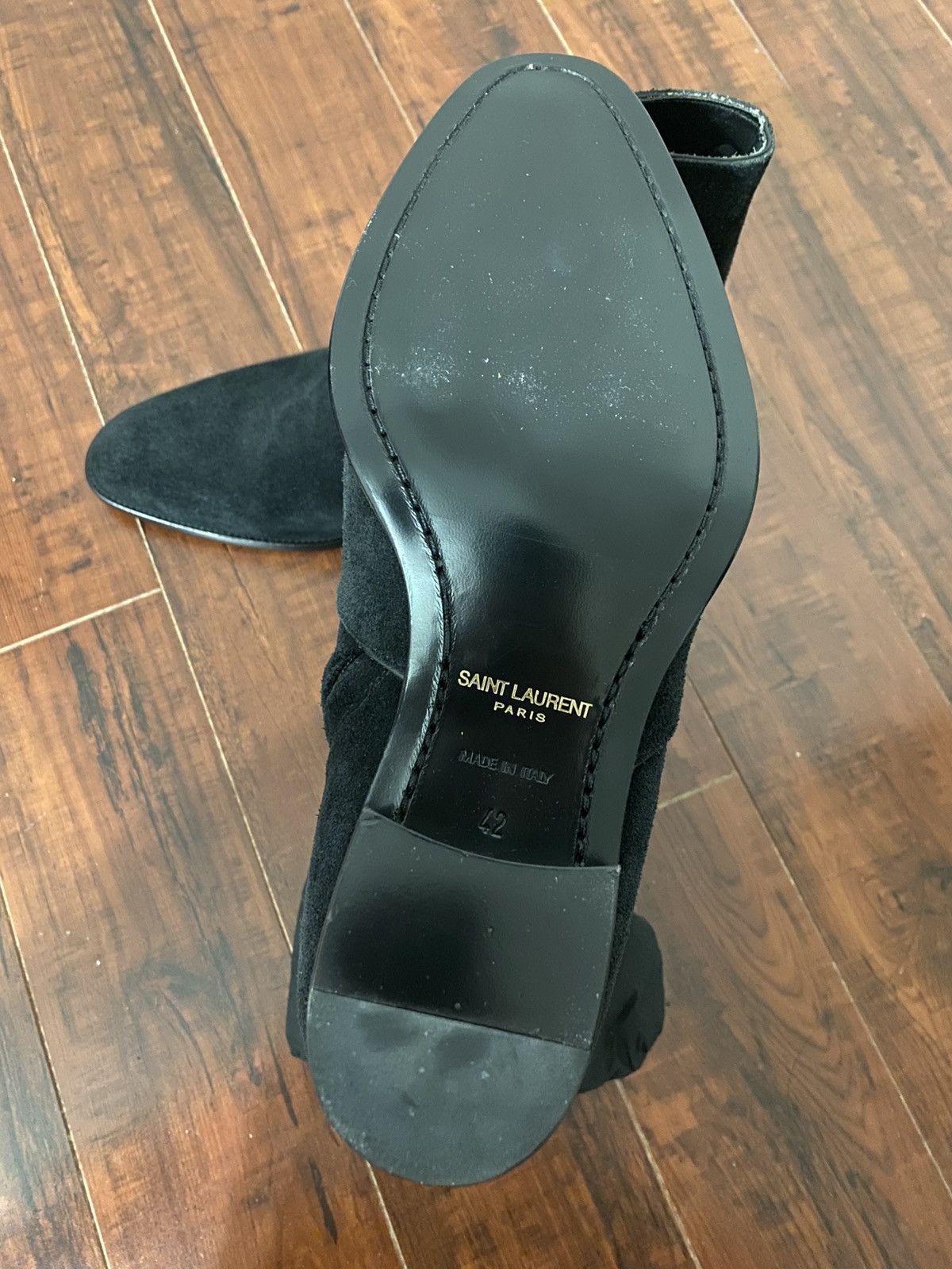 Saint Laurent Paris Saint Laurent Wyatt Zipped Boots in Black Suede Size US 9 / EU 42 - 13 Thumbnail