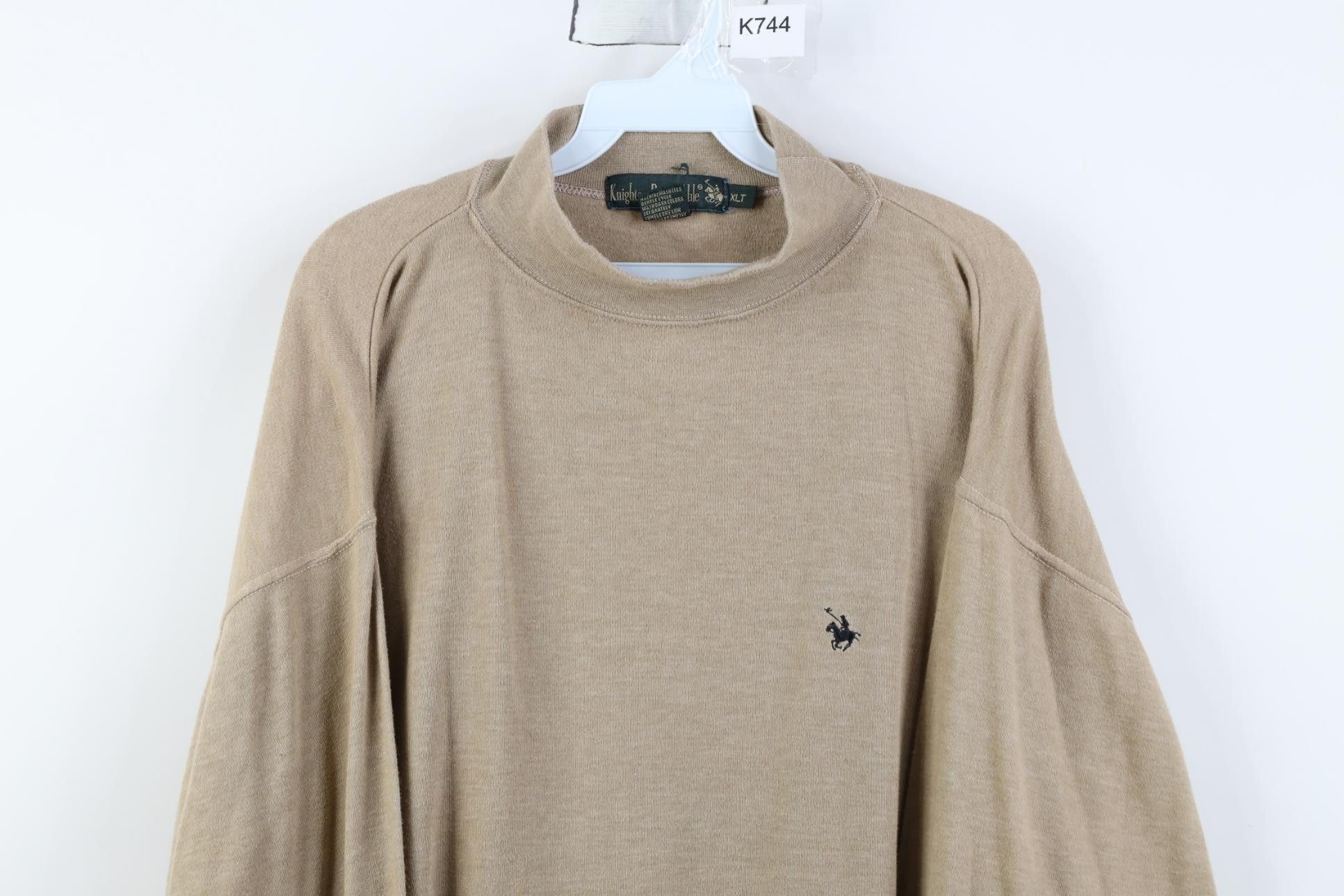 Vintage Vintage 90s Streetwear Oversized Baggy Mock Neck T-Shirt Size US XL / EU 56 / 4 - 2 Thumbnail