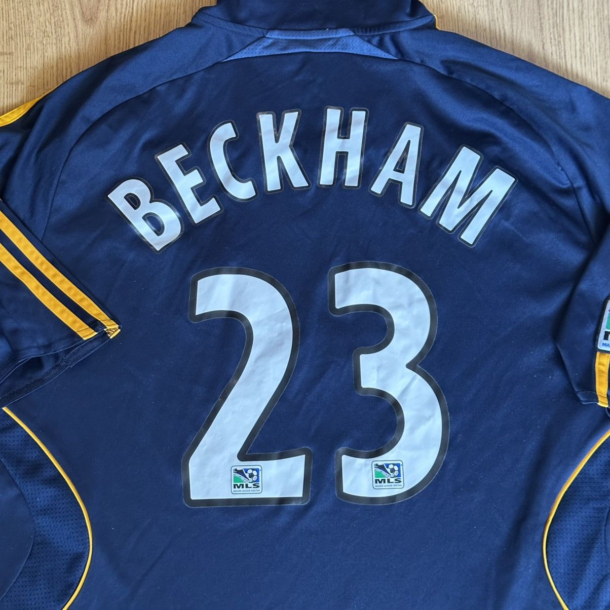 Adidas LA Galaxy David Beckham 2007-2008 Away Jersey Size US XL / EU 56 / 4 - 6 Thumbnail