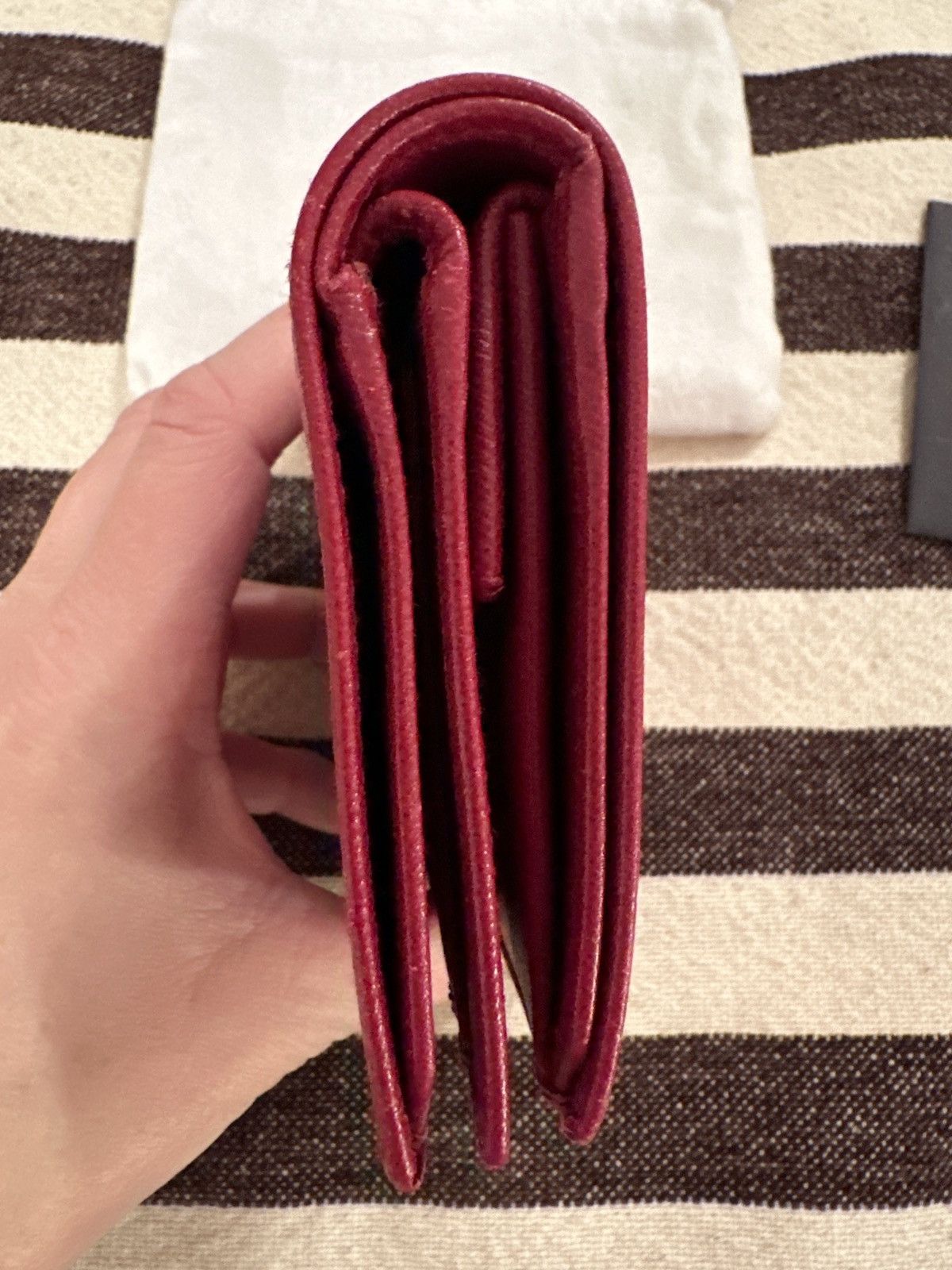 Prada Prada Red Saffiano Wallet Size ONE SIZE - 5 Thumbnail