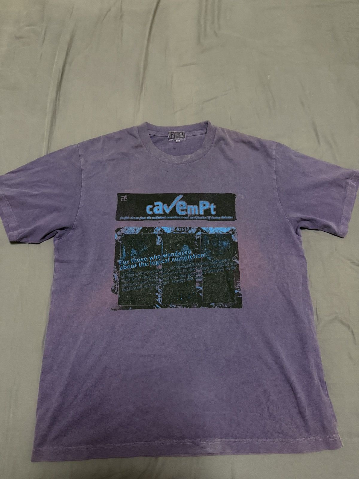 Cav Empt cavempt cav empt purple tee T-shirt Size US XL / EU 56 / 4 - 1 Thumbnail