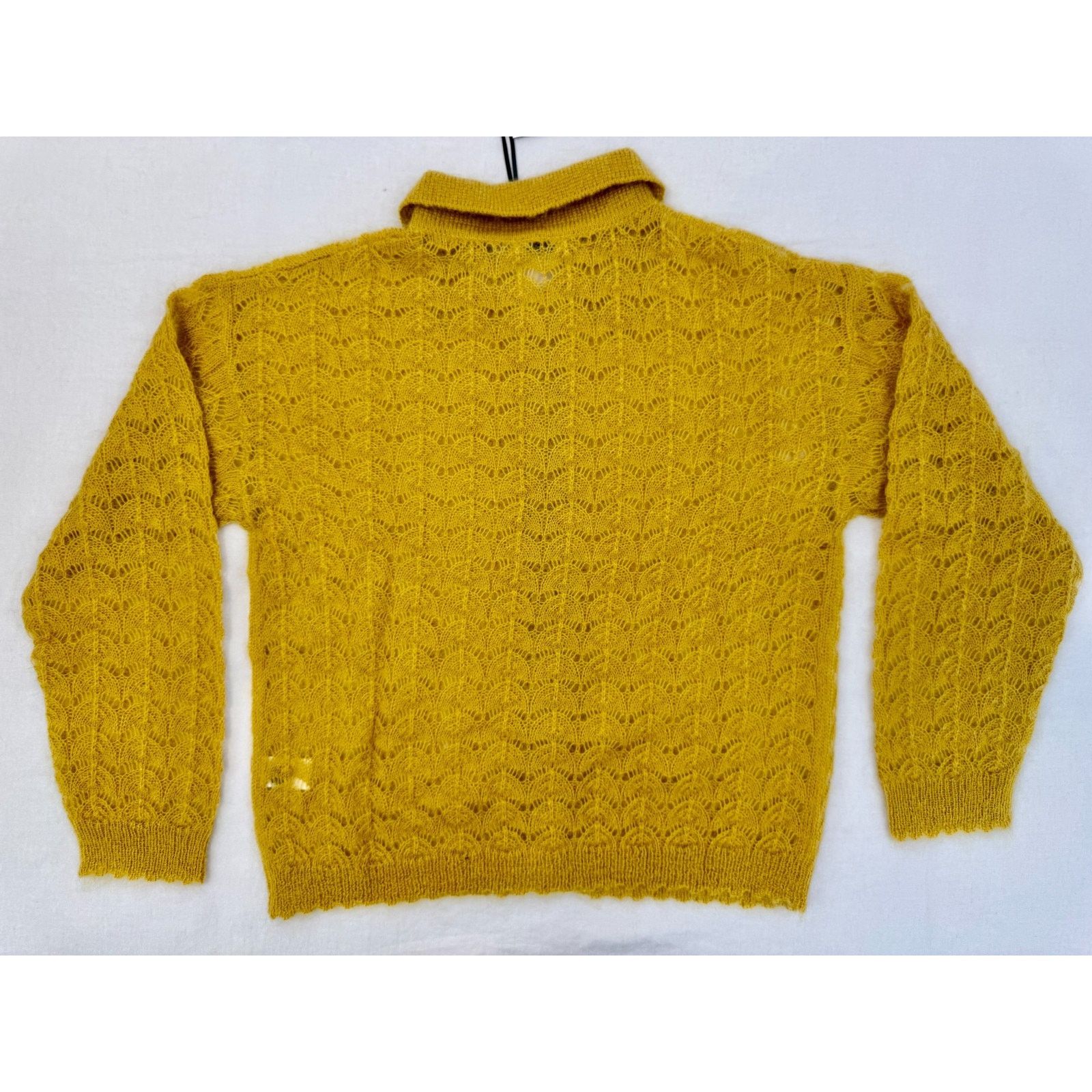 CMMN SWDN NWT CMMN SWDN Elm Pointelle Cardigan in Mohair Blend Size L Size US L / EU 52-54 / 3 - 2 Thumbnail