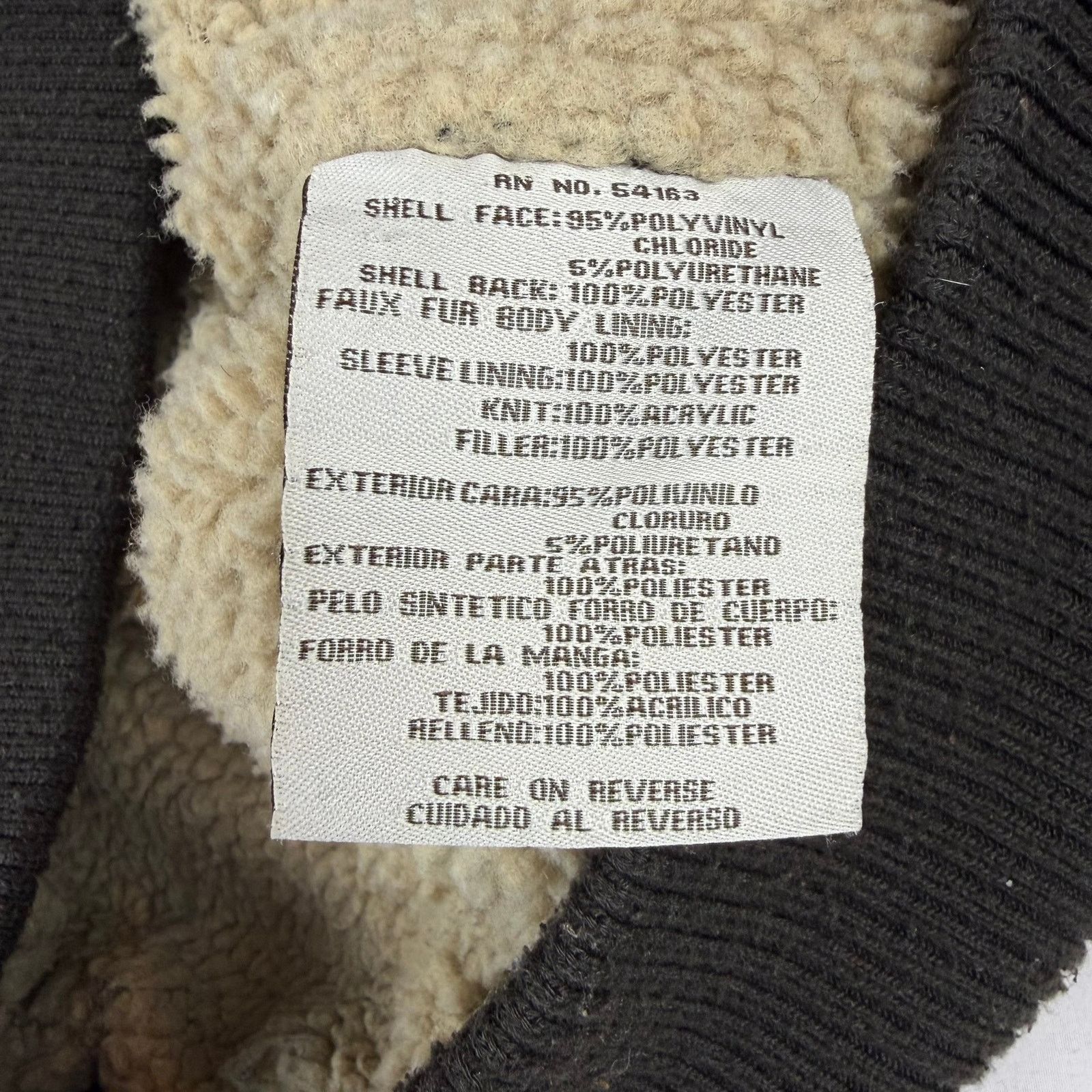 Levi's Levi's Faux Leather Bomber Jacket Brown Sherpa XL Size US XL / EU 56 / 4 - 9 Thumbnail