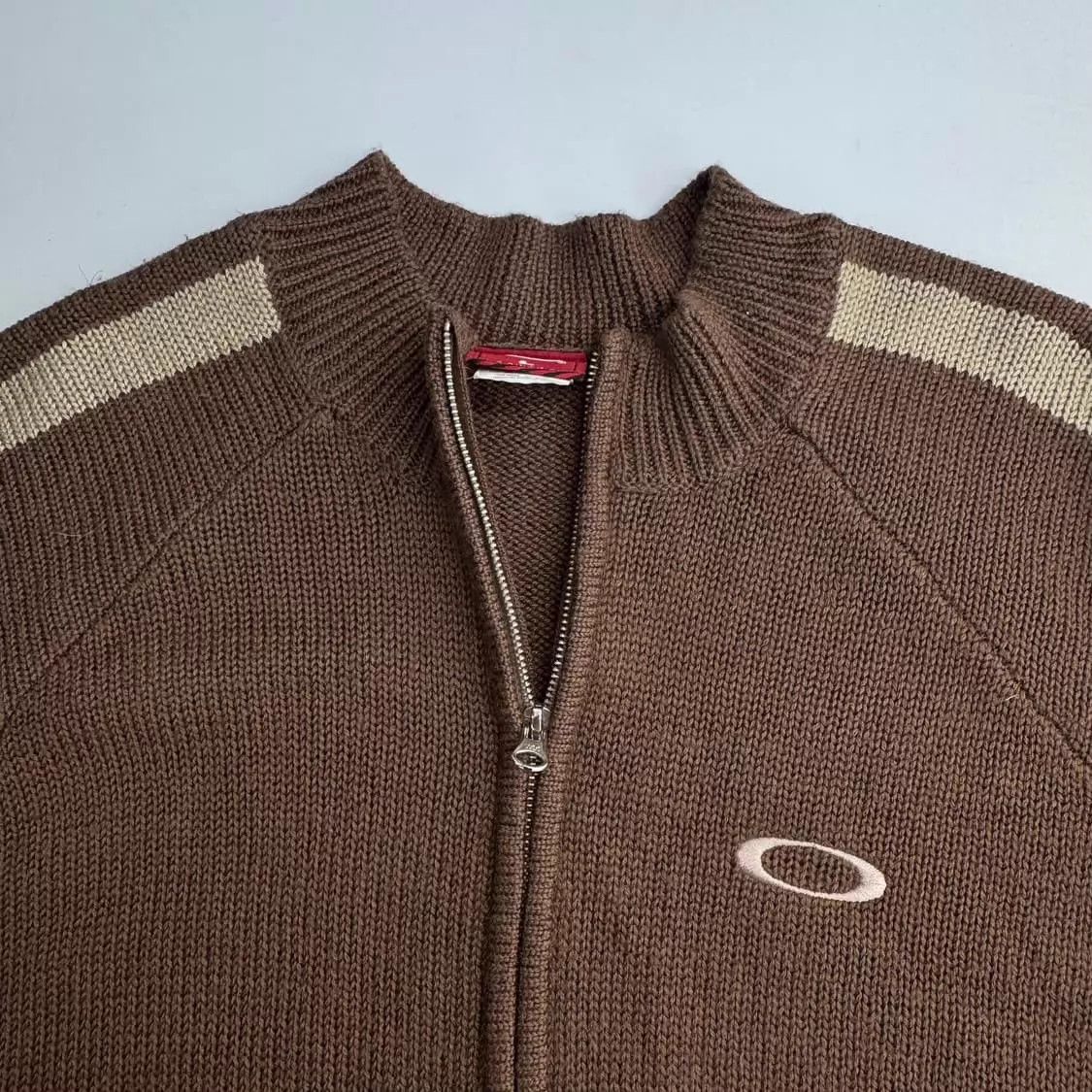 Oakley Oakley Vtg Cognac Colorblock Tech Knit Unisex Jacket Size US L / EU 52-54 / 3 - 2 Thumbnail
