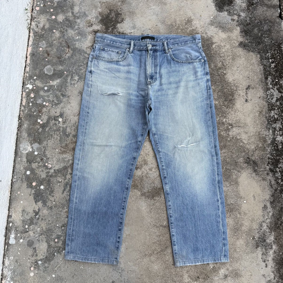 Japanese Brand Vintage Japanese Brand Faded Ripped Denim Jean Pants Size US 38 / EU 54 - 1 Thumbnail