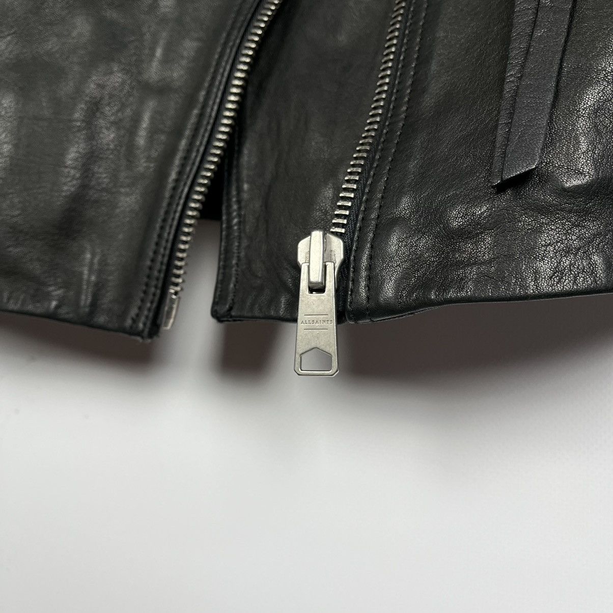 Allsaints Ladies AllSaints Dalby Biker black leather jacket Size XS / US 0-2 / IT 36-38 - 10 Thumbnail