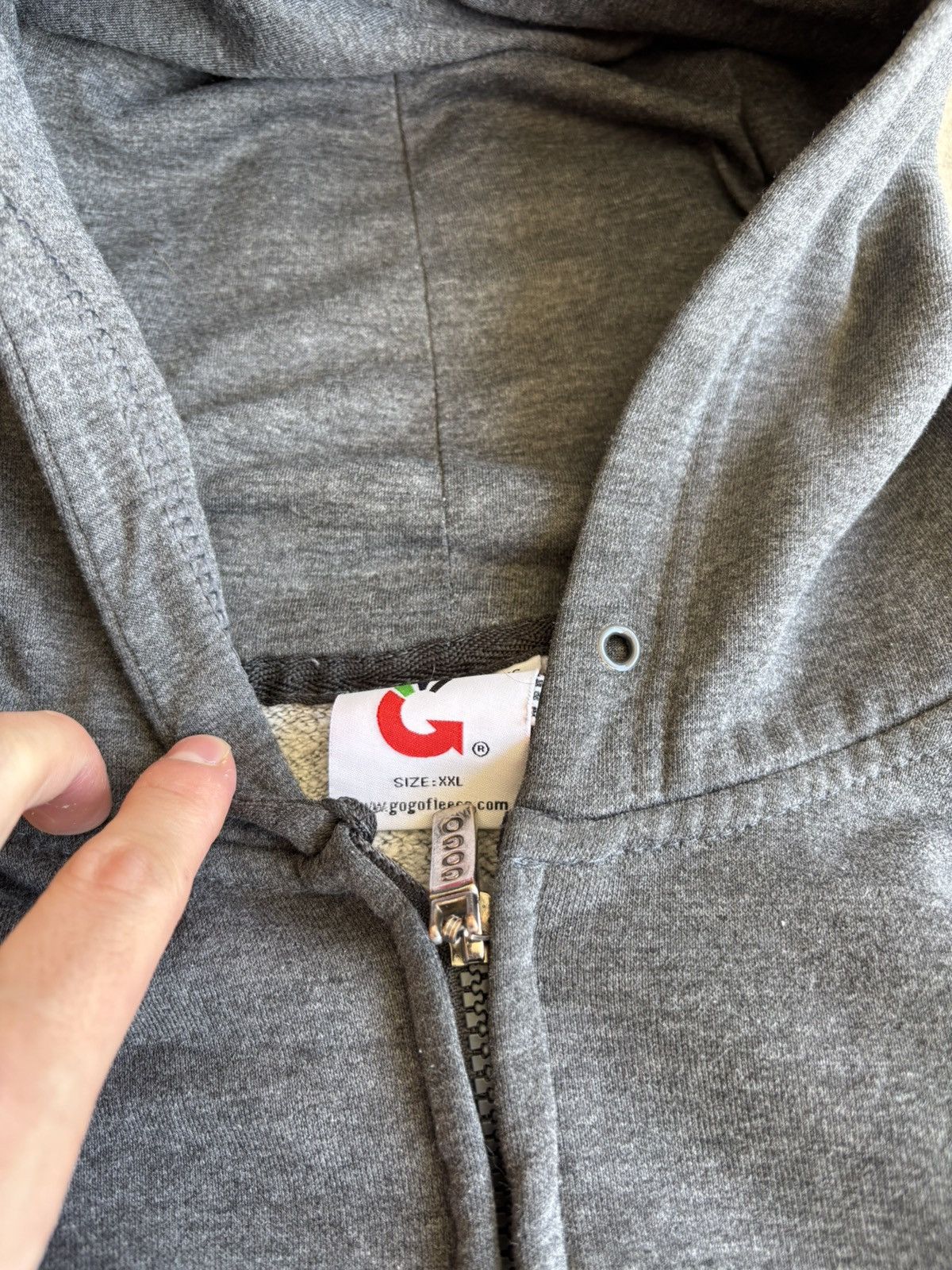Vacation × Vintage Crazy 90s San Francisco Spellout Heather Grey Faded Hoodie Size US XL / EU 56 / 4 - 5 Thumbnail