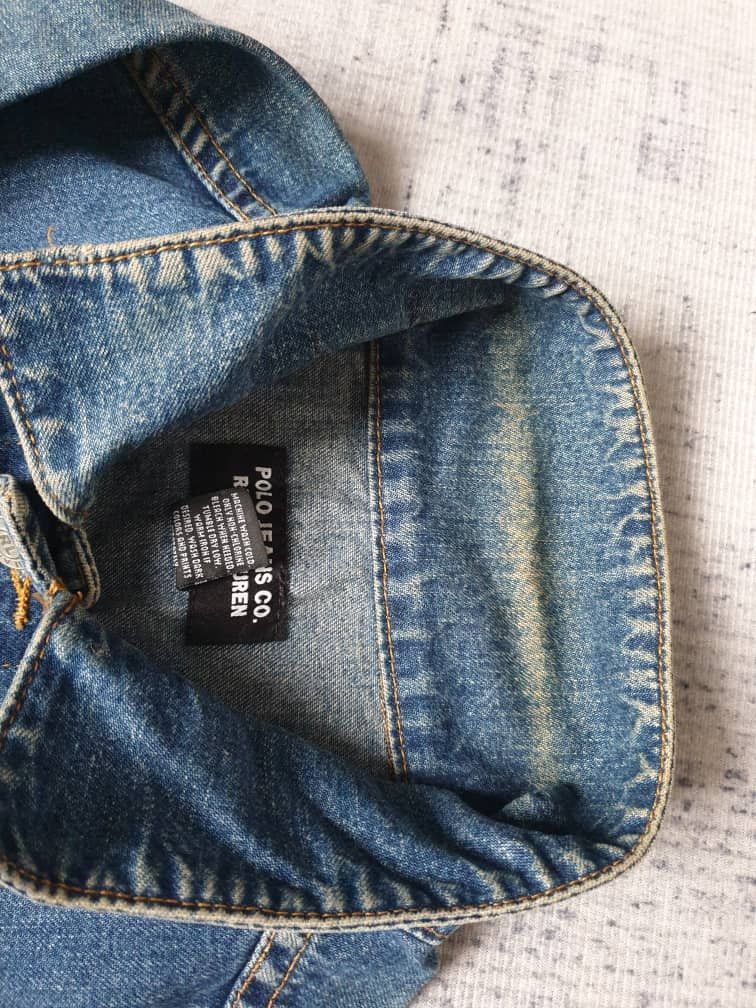 Polo Ralph Lauren 💥Vintage Polo Ralph Lauren denim jacket Size US XL / EU 56 / 4 - 16 Thumbnail