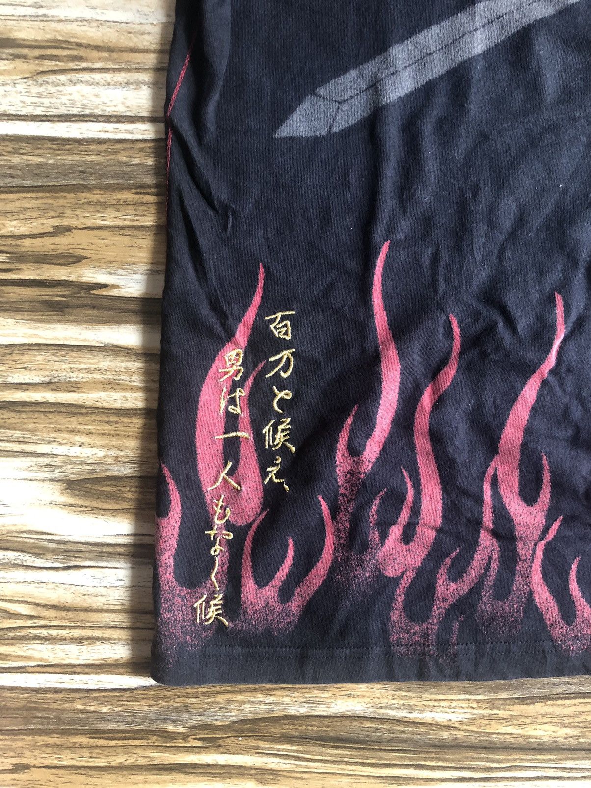 Vintage Y2K fullprint Sengoku Era of Japanese samurai phoenix fire Size US XXL / EU 58 / 5 - 6 Thumbnail