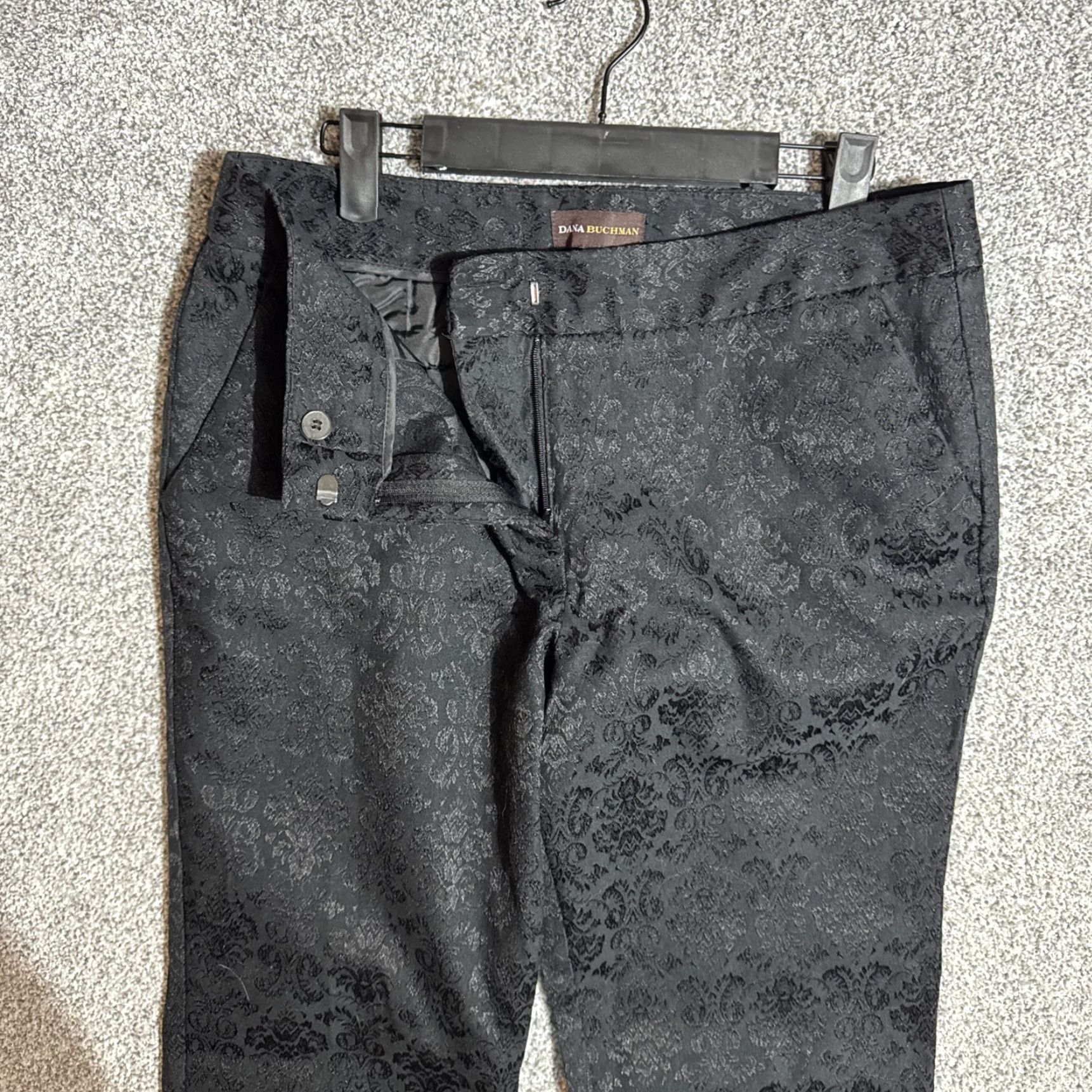 Vintage Dana Buchman Pants Women Size 8 Jacquard Dark Academia Goth Romantic Office Chic Size 30" / US 8 / IT 44 - 7 Thumbnail