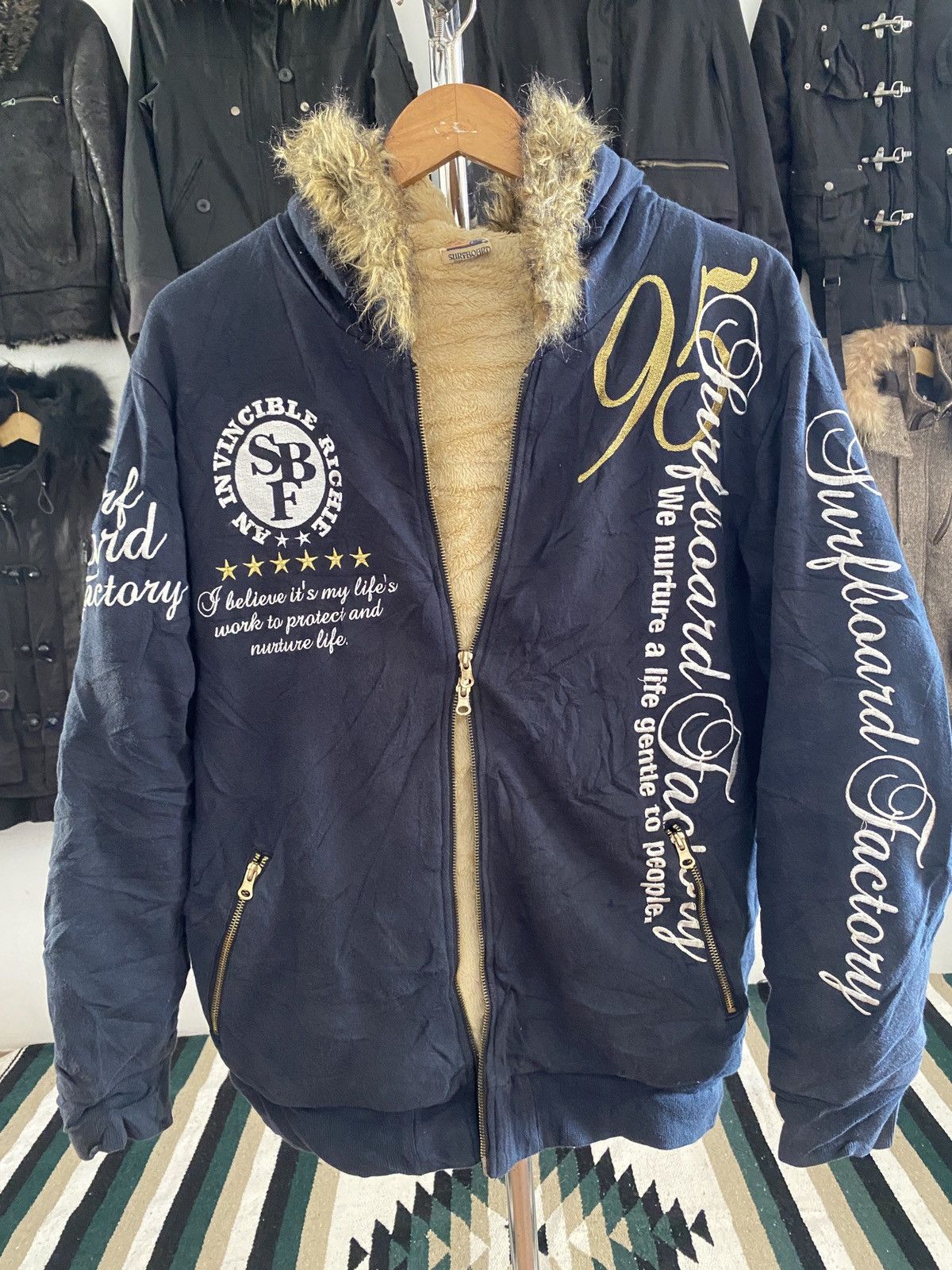 If Six Was Nine Japanese Surfboard Factory Zip Fur Hoodie Size US L / EU 52-54 / 3 - 17 Thumbnail