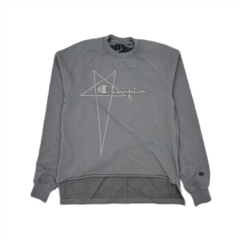 Champion × Rick Owens Rick Owens x Champion Women's Grey Brown Logo Size S / US 4 / IT 40 - 2 Thumbnail