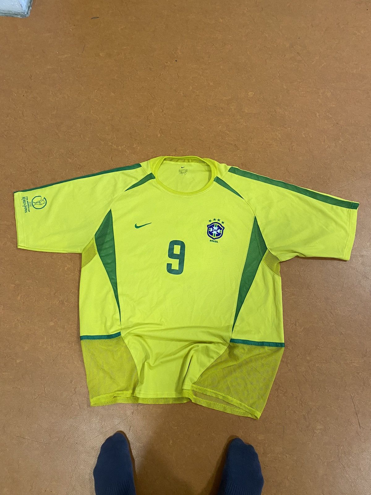Nike × Vintage Ronaldo Brazil 2002 WORLD CUP PLAYER ISSUE Soccer Jersey XL Size US L / EU 52-54 / 3 - 1 Thumbnail