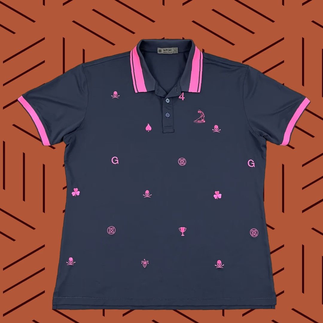 G/FORE G/FORE Pinehurst No. #4 Polo Shirt Mens Large Blue Embroidered Performance Golf Size US L / EU 52-54 / 3 - 1 Thumbnail