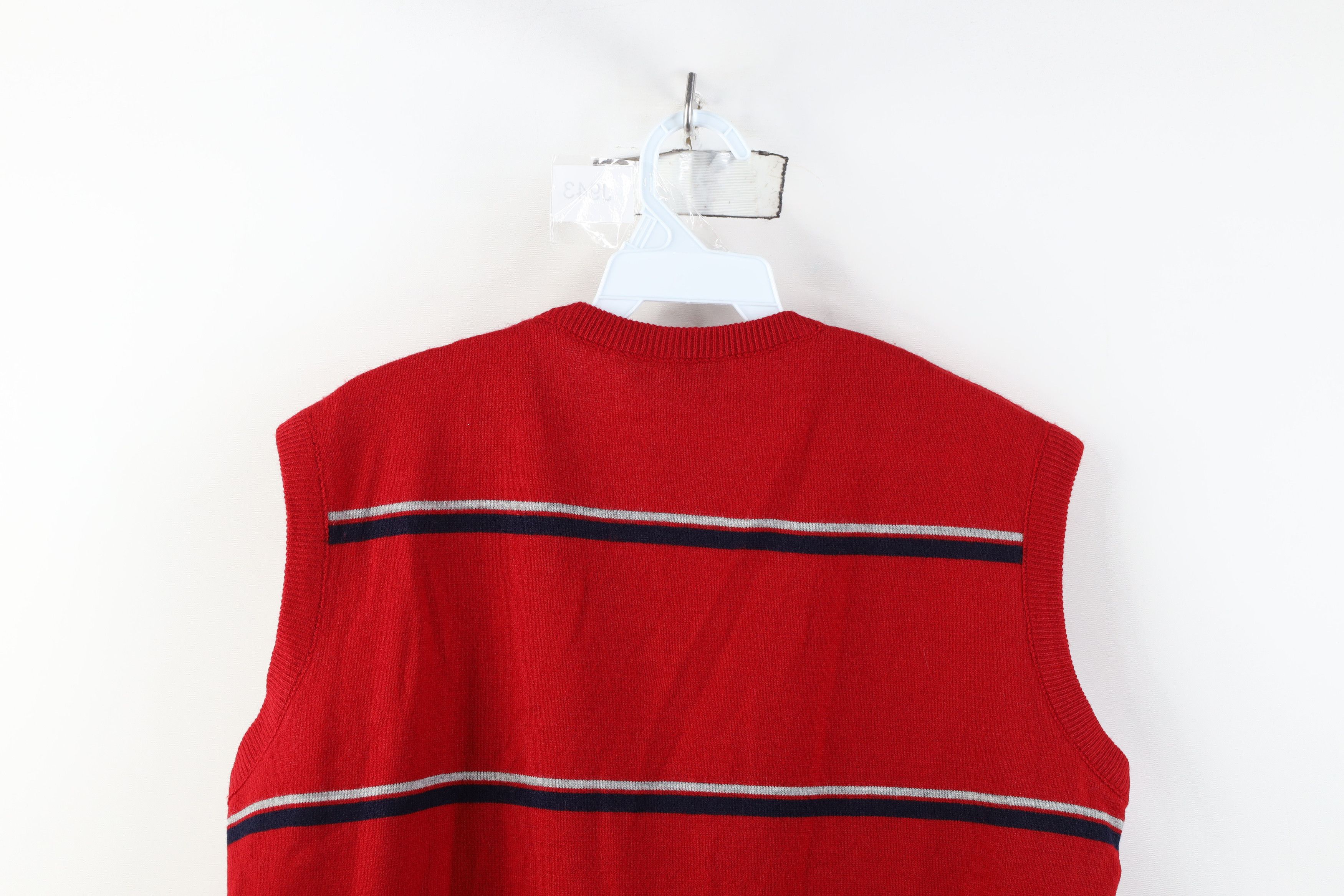 Vintage Vintage 70s Streetwear Knit Striped V-Neck Sweater Vest Size S / US 4 / IT 40 - 9 Thumbnail