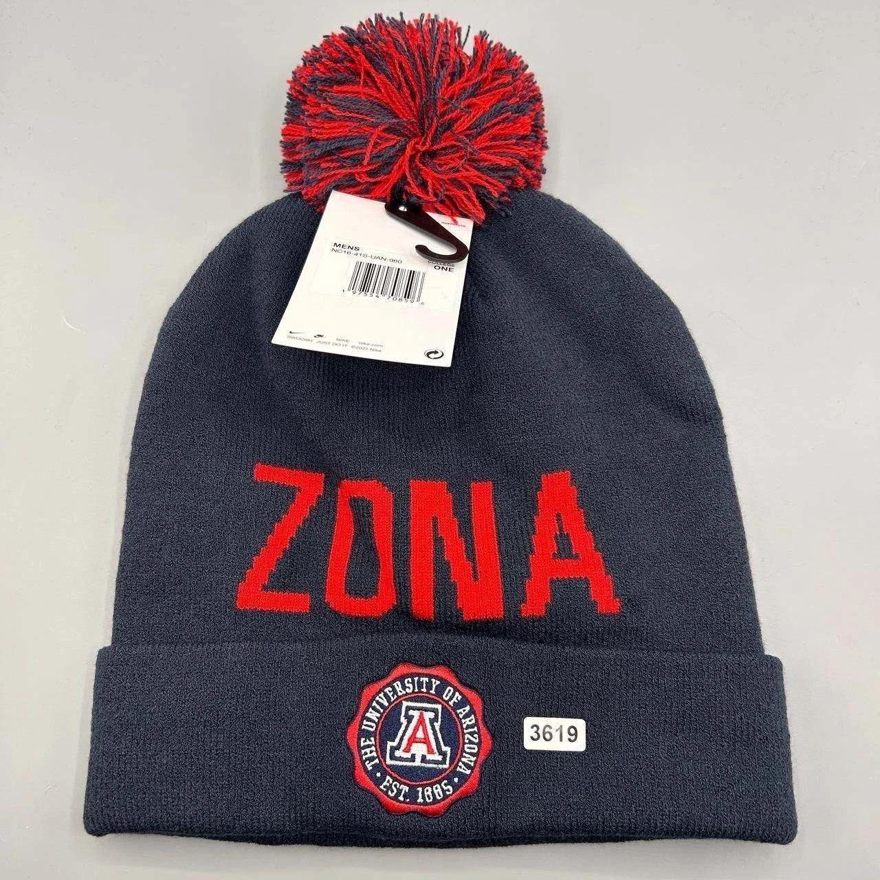 Nike Arizona Wildcats x Nike Hat Men Cuffed Beanie Pom Pom Cap Size ONE SIZE - 4 Thumbnail