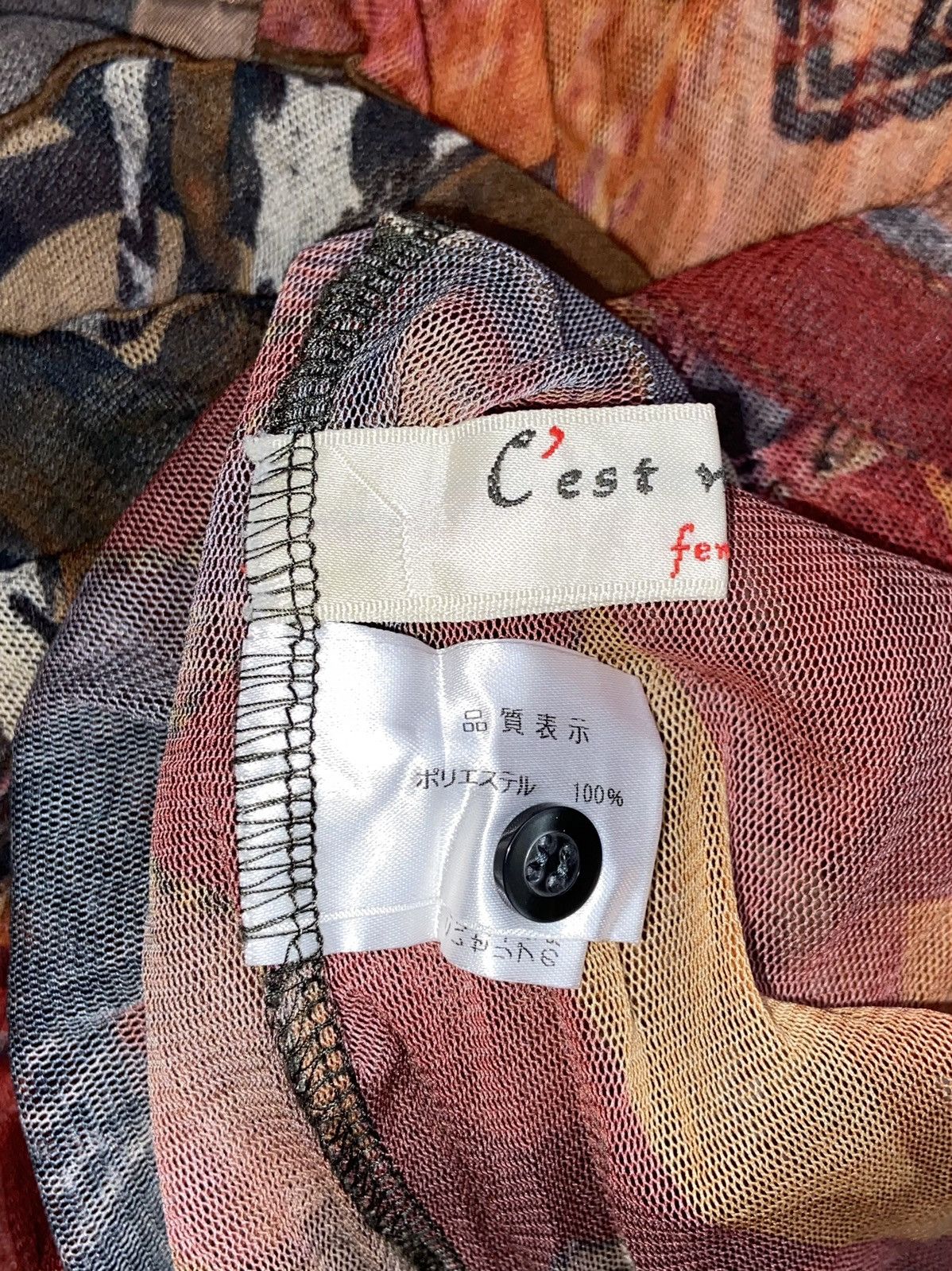 Designer × Japanese Brand C’EST MOIJEU FEMME Motive Mesh Shirt Size US XS / EU 42 / 0 - 10 Thumbnail