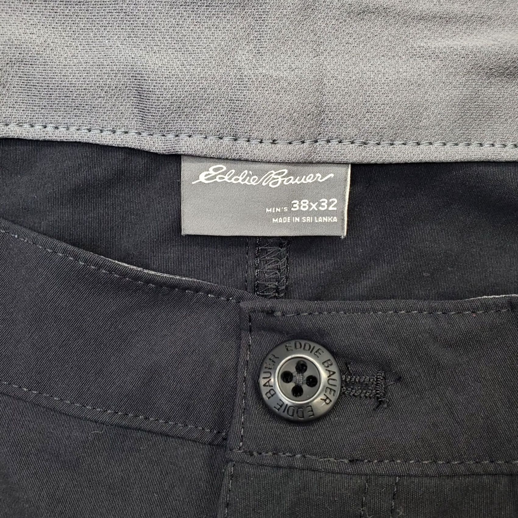 Eddie Bauer Eddie Bauer Chino Pants Men 38x32 Black Nylon Flat Front Belt Loops Straight Leg Size US 38 / EU 54 - 7 Thumbnail