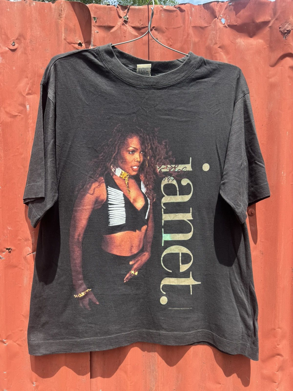 Vintage Vintage 1995 Janet Jackson 1995 world Tour tshirt Size US L / EU 52-54 / 3 - 4 Thumbnail