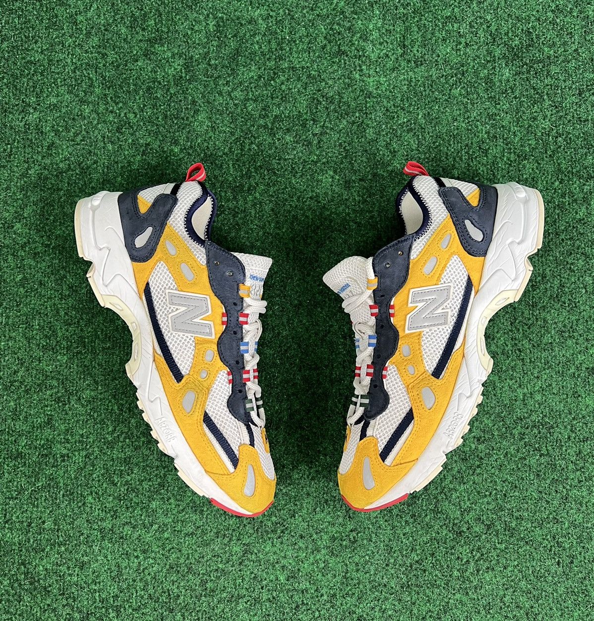 Pre-owned Aime Leon Dore X New Balance 827 Yellow Size 11.5 Ml827add Shoes