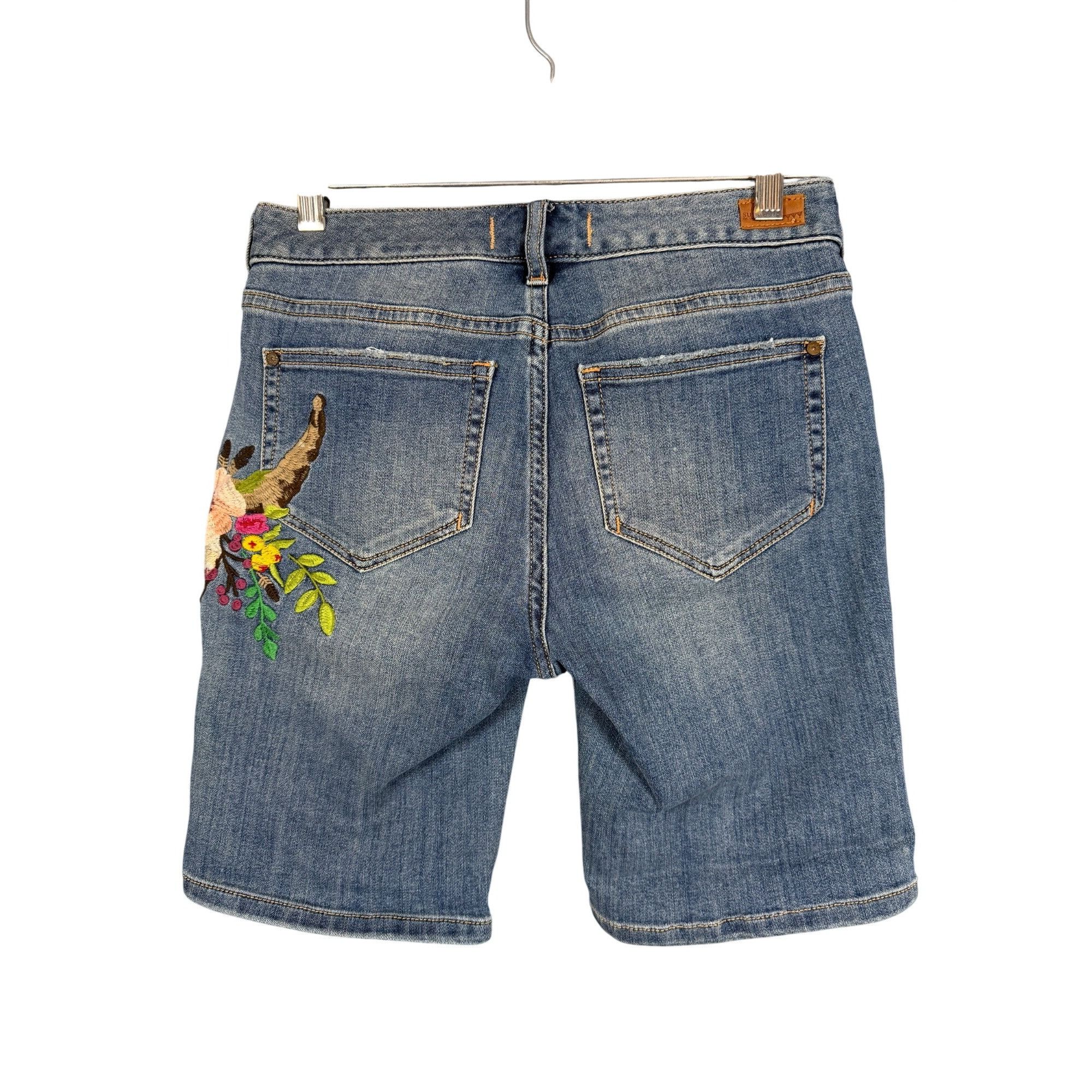 Other Sundance Shorts 27 Embroidered Denim Bermuda Western Rockabi Size 27" / US 4 / IT 40 - 6 Thumbnail