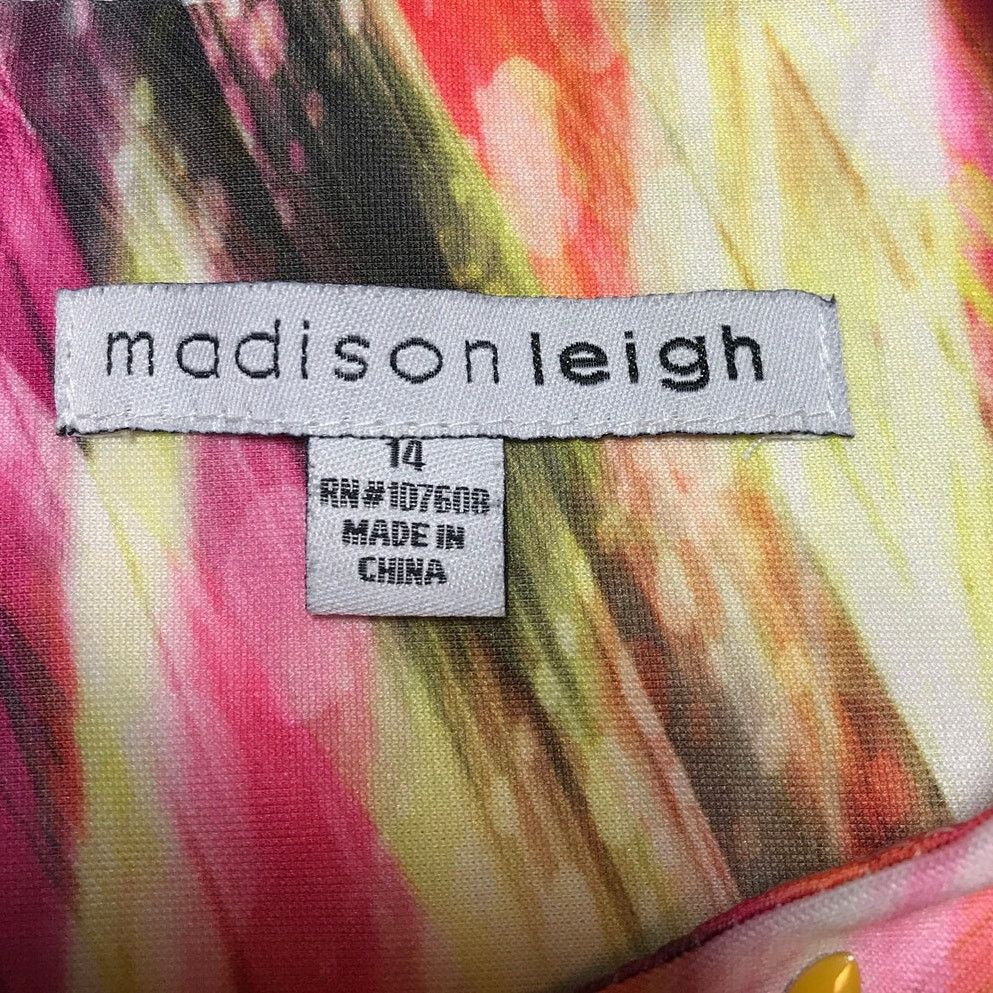 Other Madison Leigh Beaded Boat Neck Cap Sleeve Sheath Dress 14 Size XL / US 12-14 / IT 48-50 - 3 Thumbnail