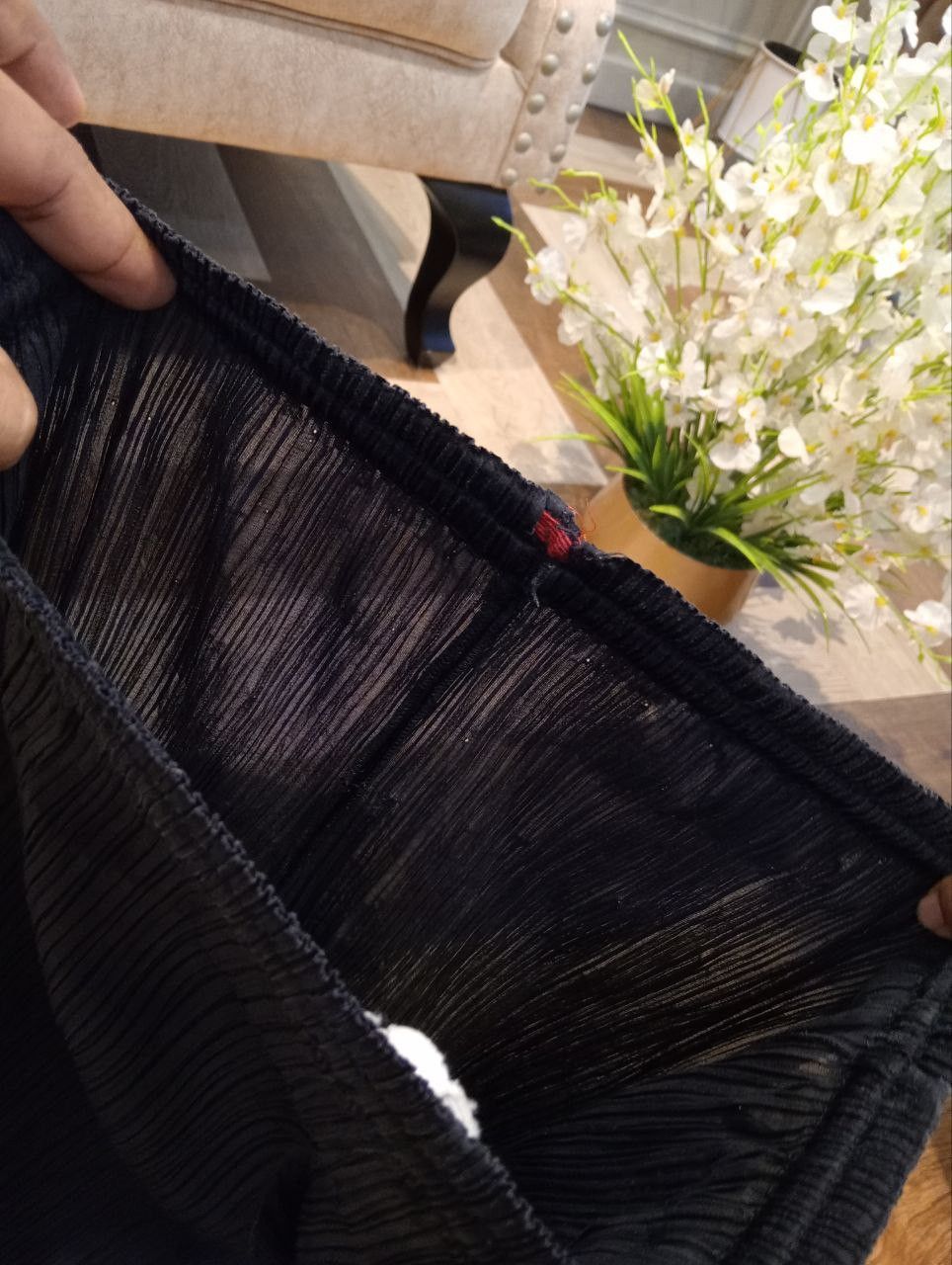 Pleats Please Issey Miyake PLEATS PLEASE ISSEY MIYAKE PLEATED PANTS - BLACK Size 25" / US 0 / IT 36 - 12 Thumbnail