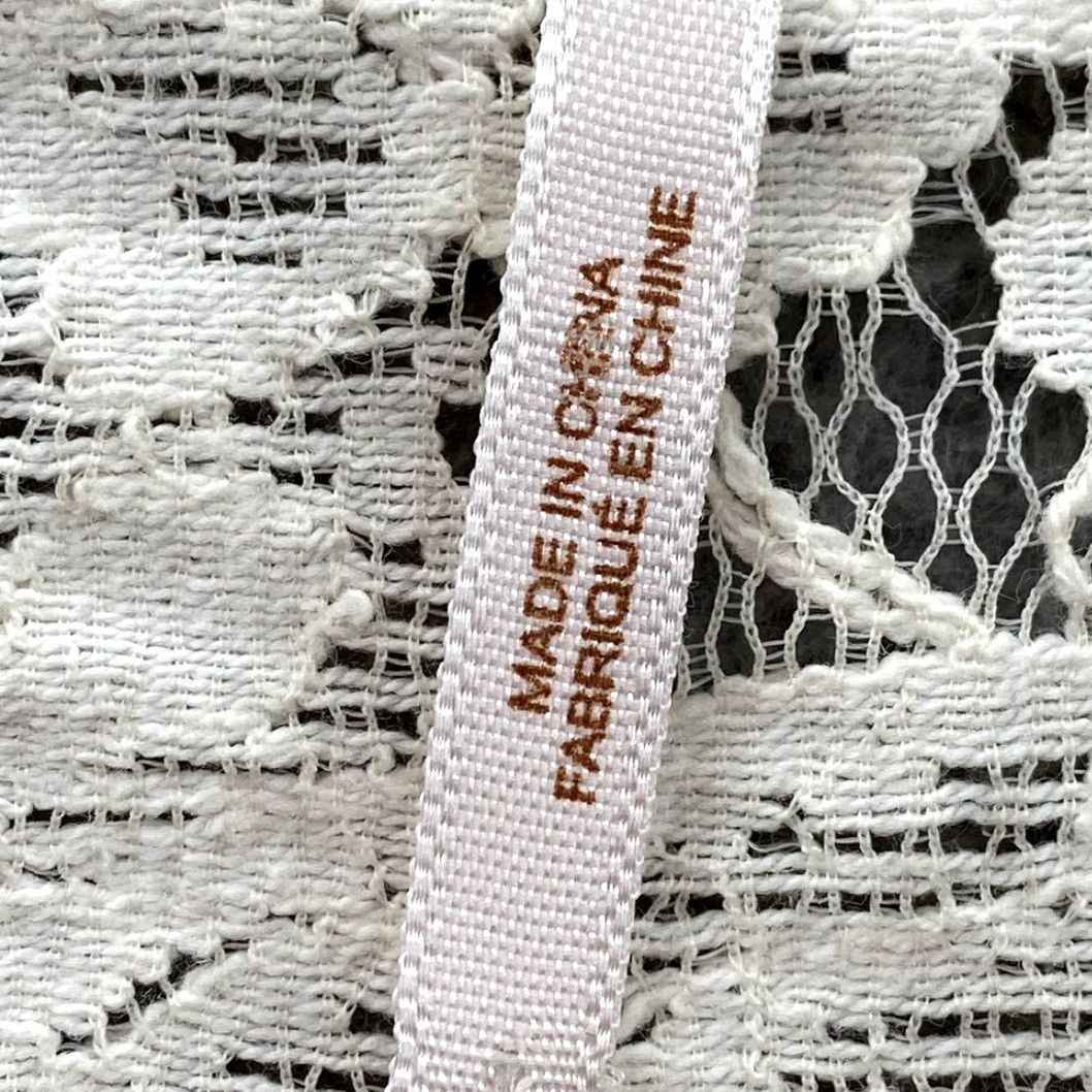 Free People Free People Dress Women's Medium Cream Mini Twee Boho Lace Cottage Core Coquette Womens Size M / US 6-8 / IT 42-44 - 4 Thumbnail