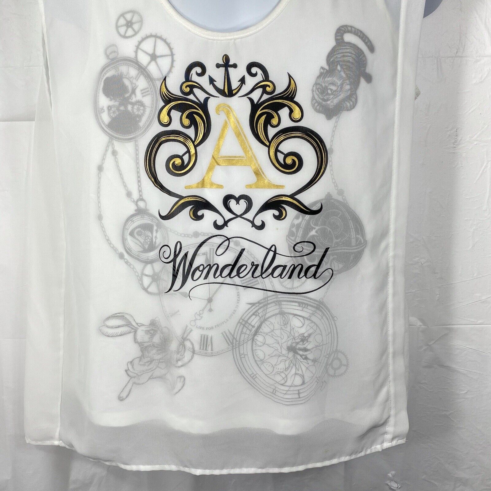 Disney Disney Parks Alice In Wonderland Lightweight Layered Top Size S / US 4 / IT 40 - 4 Thumbnail