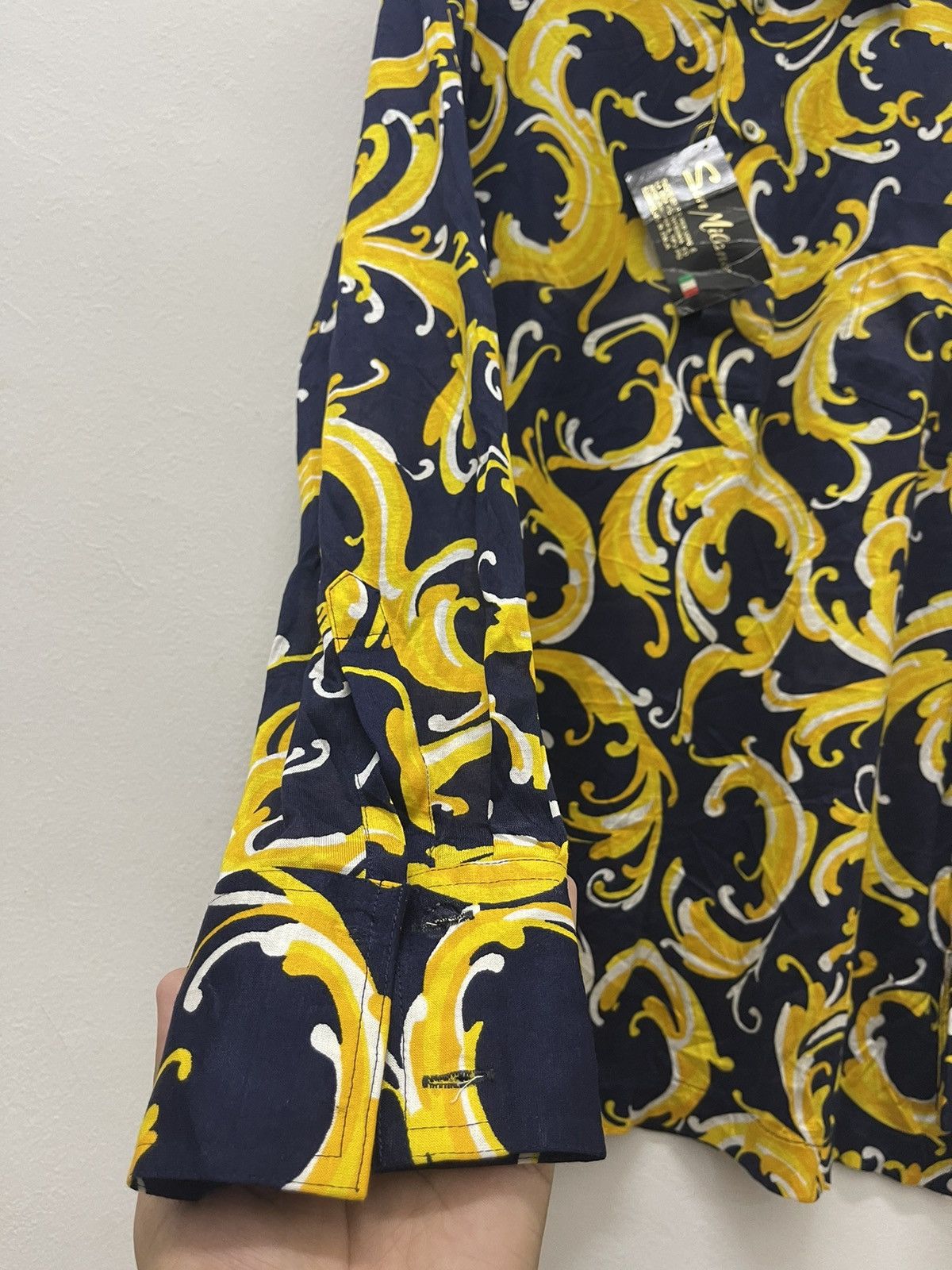Hysteric Glamour Rare Vintage SUN MILANO Gold Luxury Style Polo Size US L / EU 52-54 / 3 - 5 Thumbnail