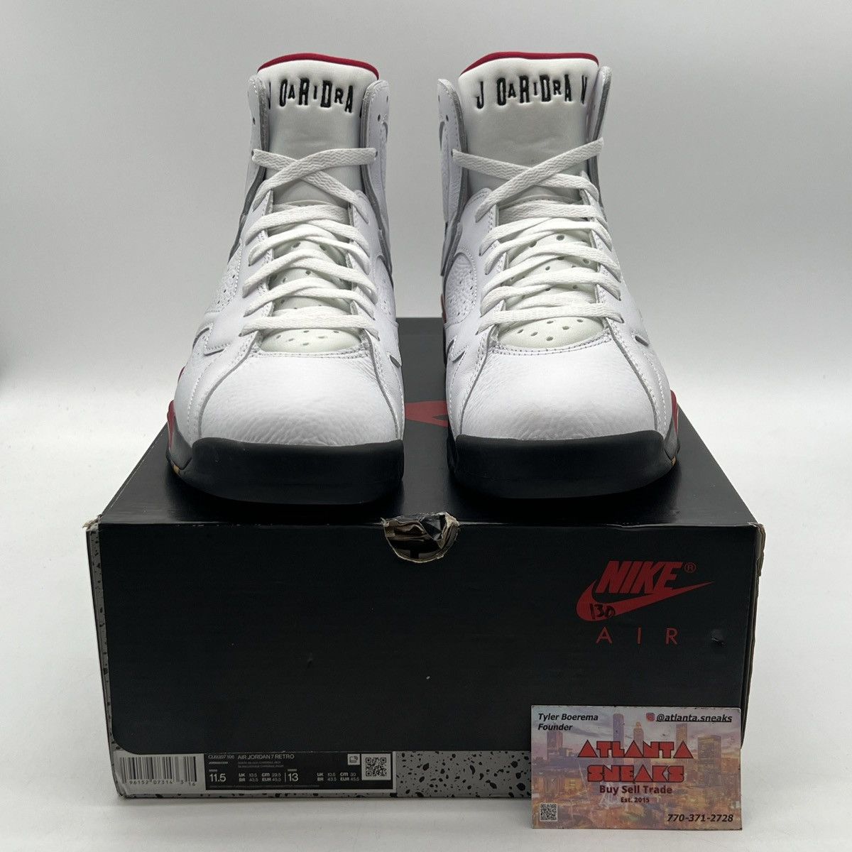 Jordan Brand Air Jordan 7 Cardinal Size US 11.5 / EU 44-45 - 2 Thumbnail