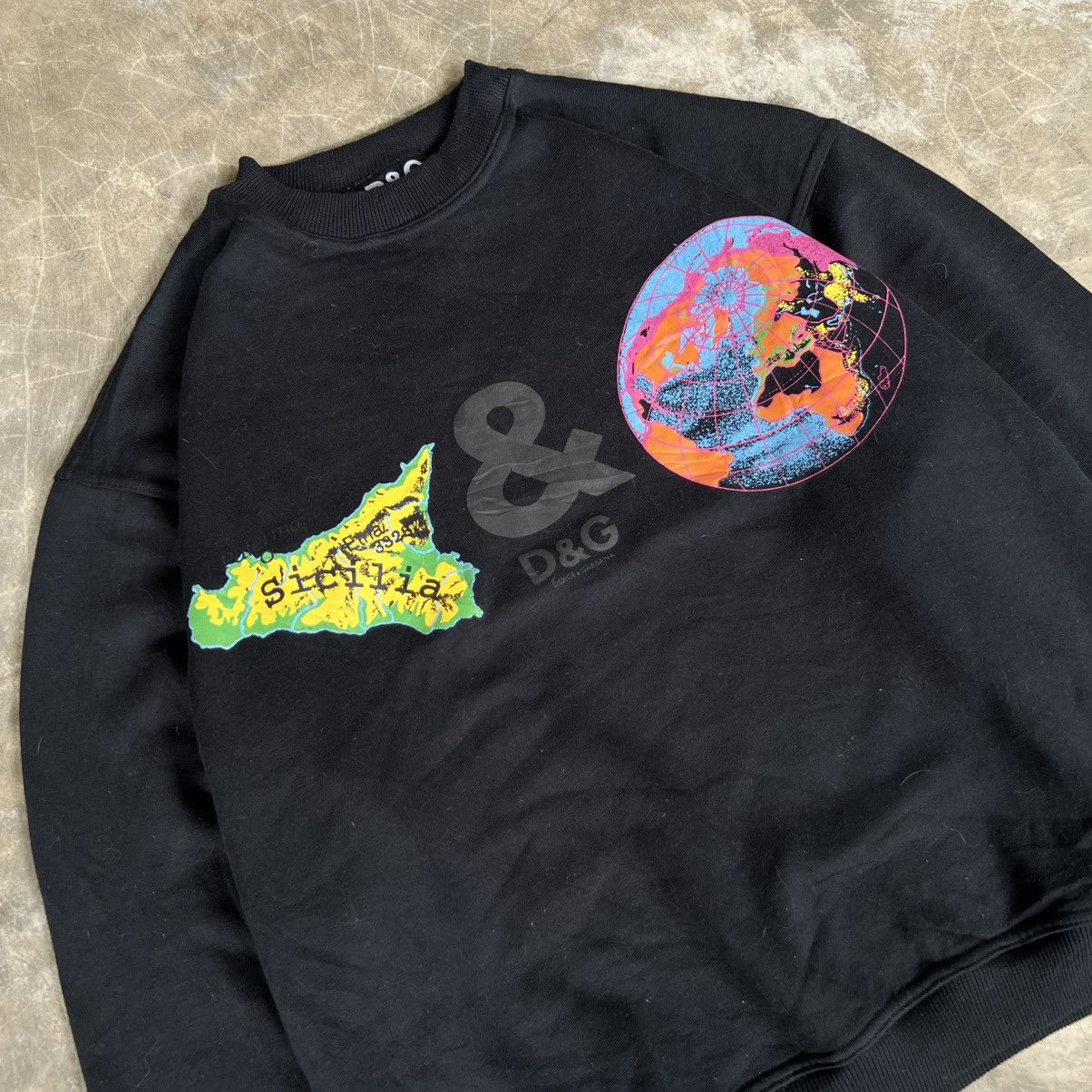 Dolce & Gabbana Dolce & Gabbana Sicilia x Maps Sweatshirt Size US M / EU 48-50 / 2 - 2 Thumbnail