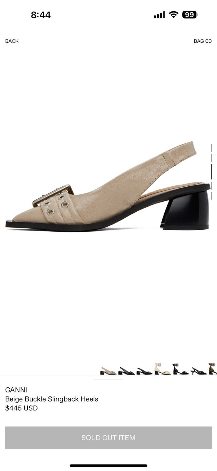 Ganni Ganni Tan Feminine Buckle Slingback Heel Size US 8 / IT 38 - 7 Thumbnail