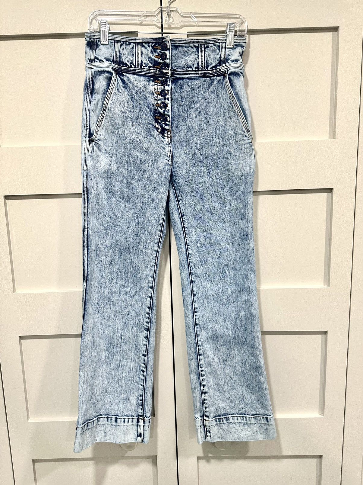 Ulla Johnson Ulla Johnson Ellis Jeans High Waist Cropped Size 30" / US 8 / IT 44 - 2 Thumbnail