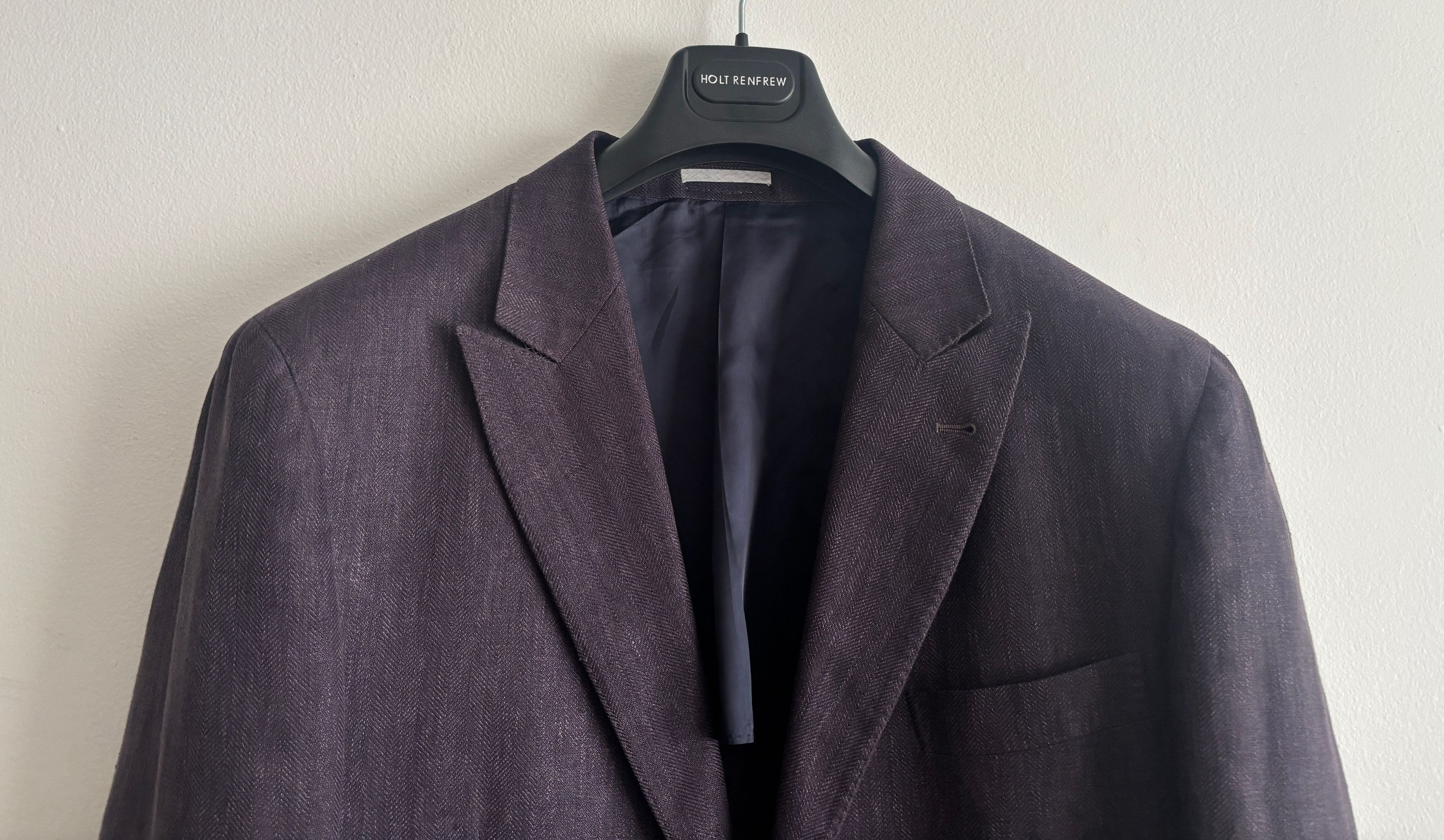Brunello Cucinelli Unstructured Dark Plum/ Wine Wool Silk Linen Sport Coat 48 Size 48R - 5 Thumbnail