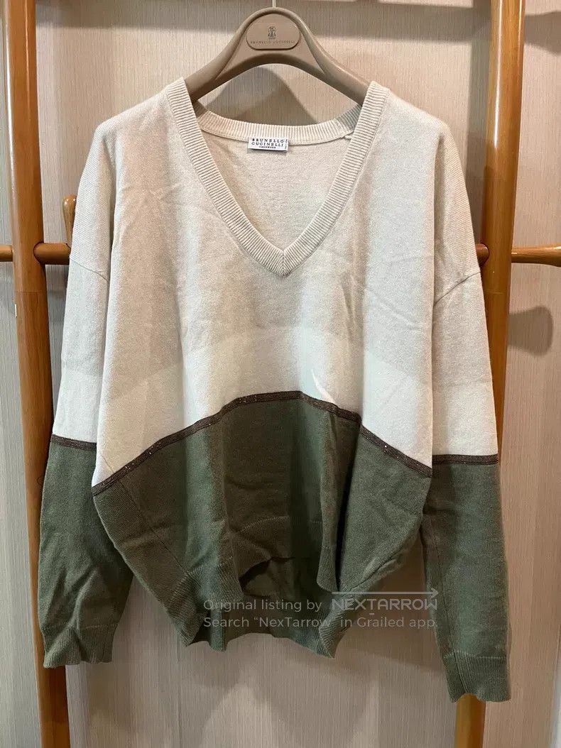 Brunello Cucinelli Brunello Cucinelli Beaded Cashmere Sweater Size XS / US 0-2 / IT 36-38 - 1 Thumbnail