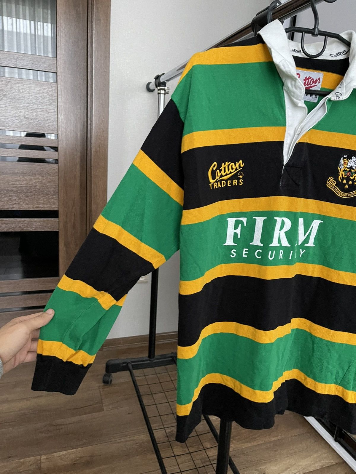 Cotton Traders 1996/1997 Northampton Rugby Vintage Sweatshirt Pullover Size US L / EU 52-54 / 3 - 7 Thumbnail
