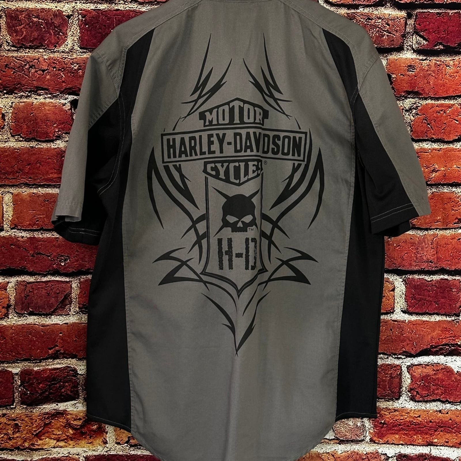 Harley Davidson Harley Davidson short sleeve button down shirt Size US XL / EU 56 / 4 - 4 Thumbnail